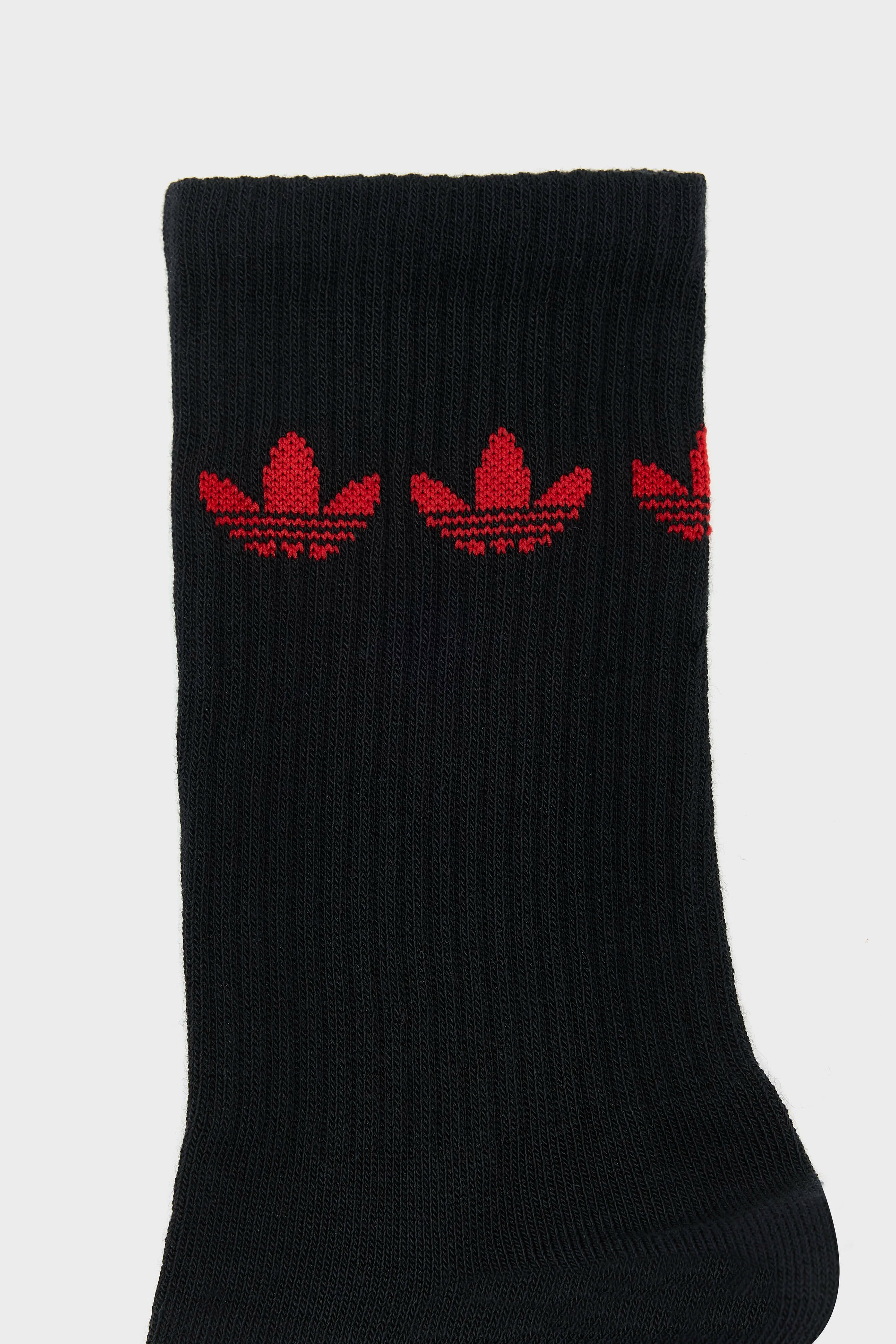 Trefoil Crew Socks for Men  (261 / M / BLACK/WHITE)
