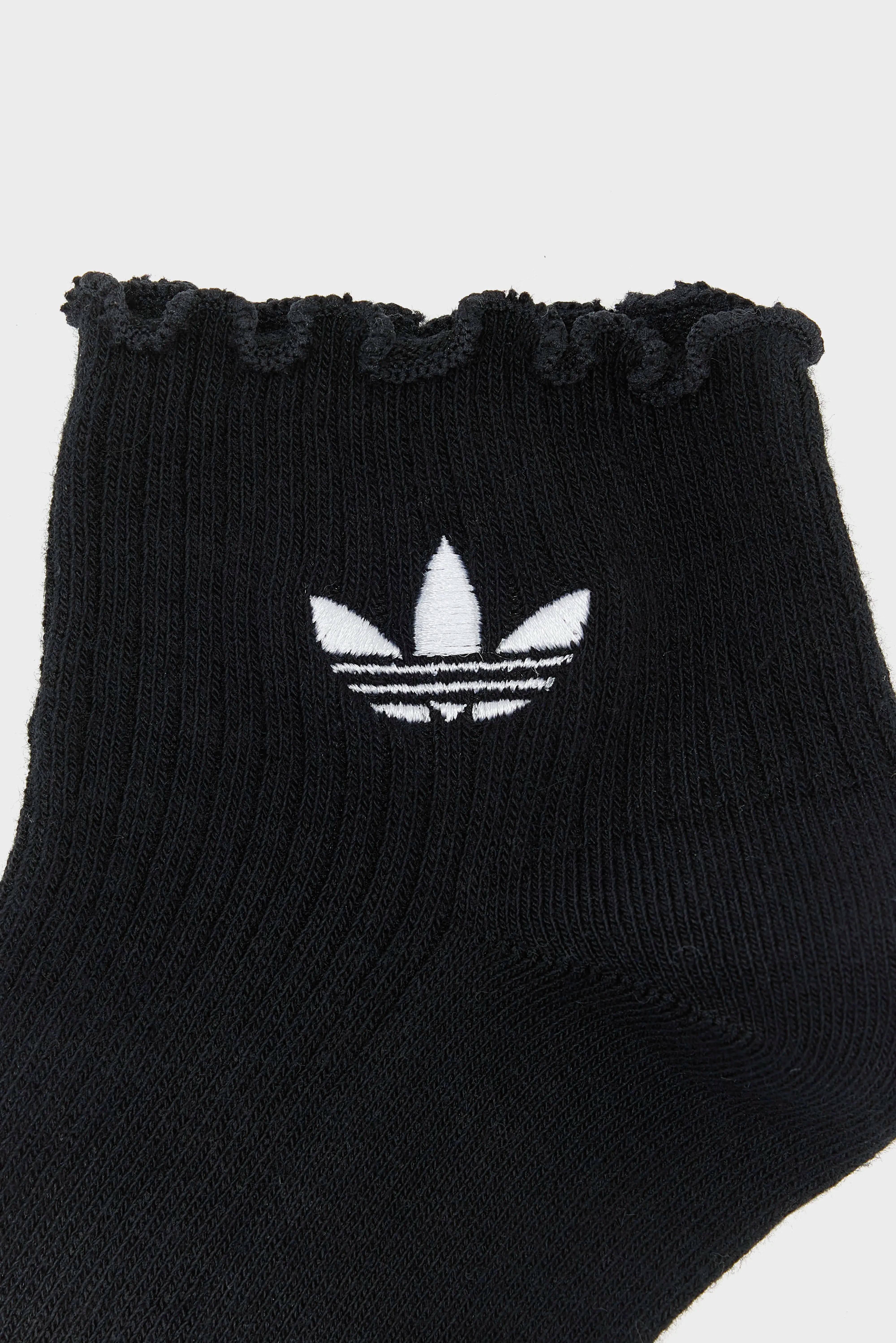 Chaussettes Ruffle Quarter pour Femme  (261 / W / BLACK/WHITE)