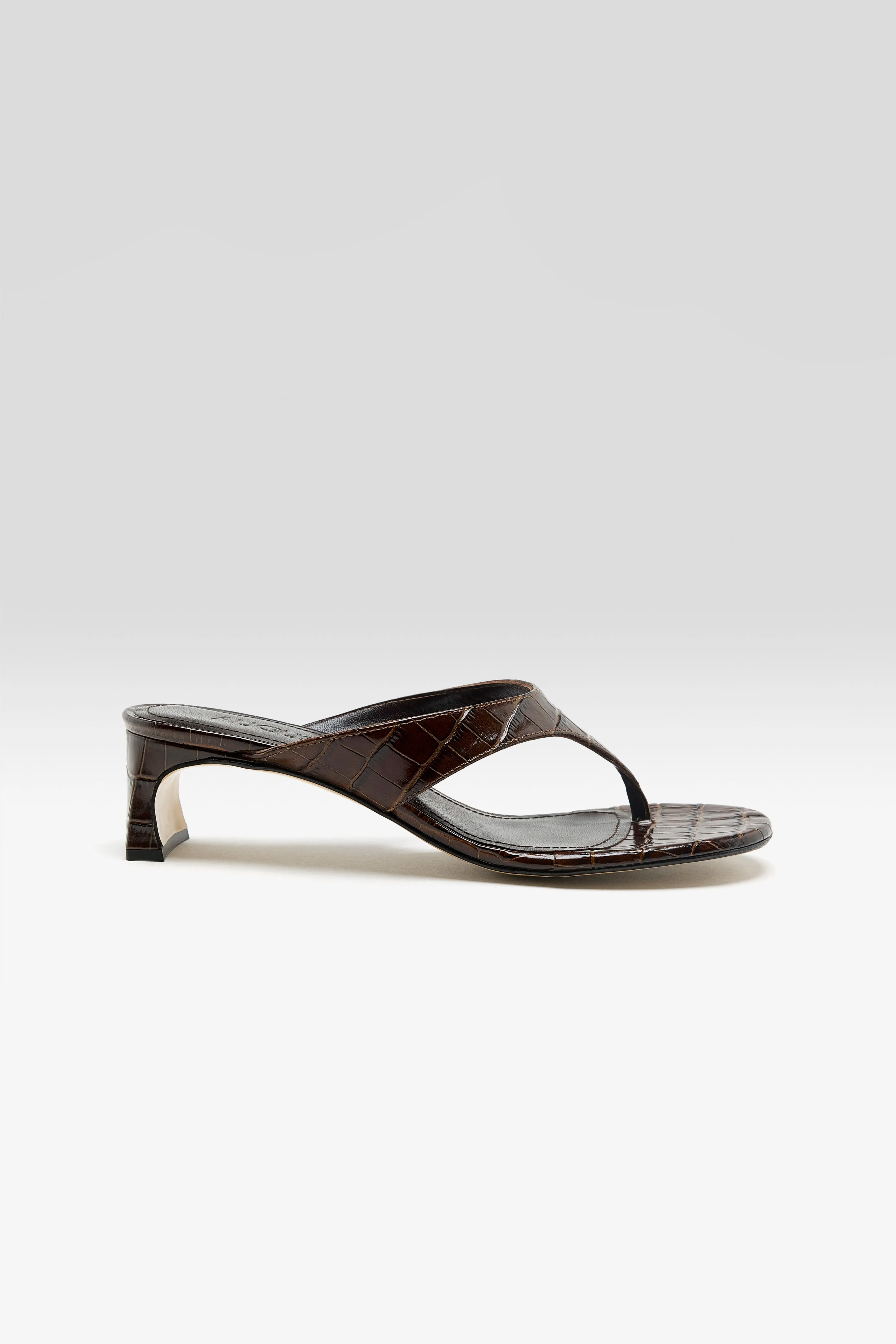 Farah Croco Sandals Pour Femme | Bellerose