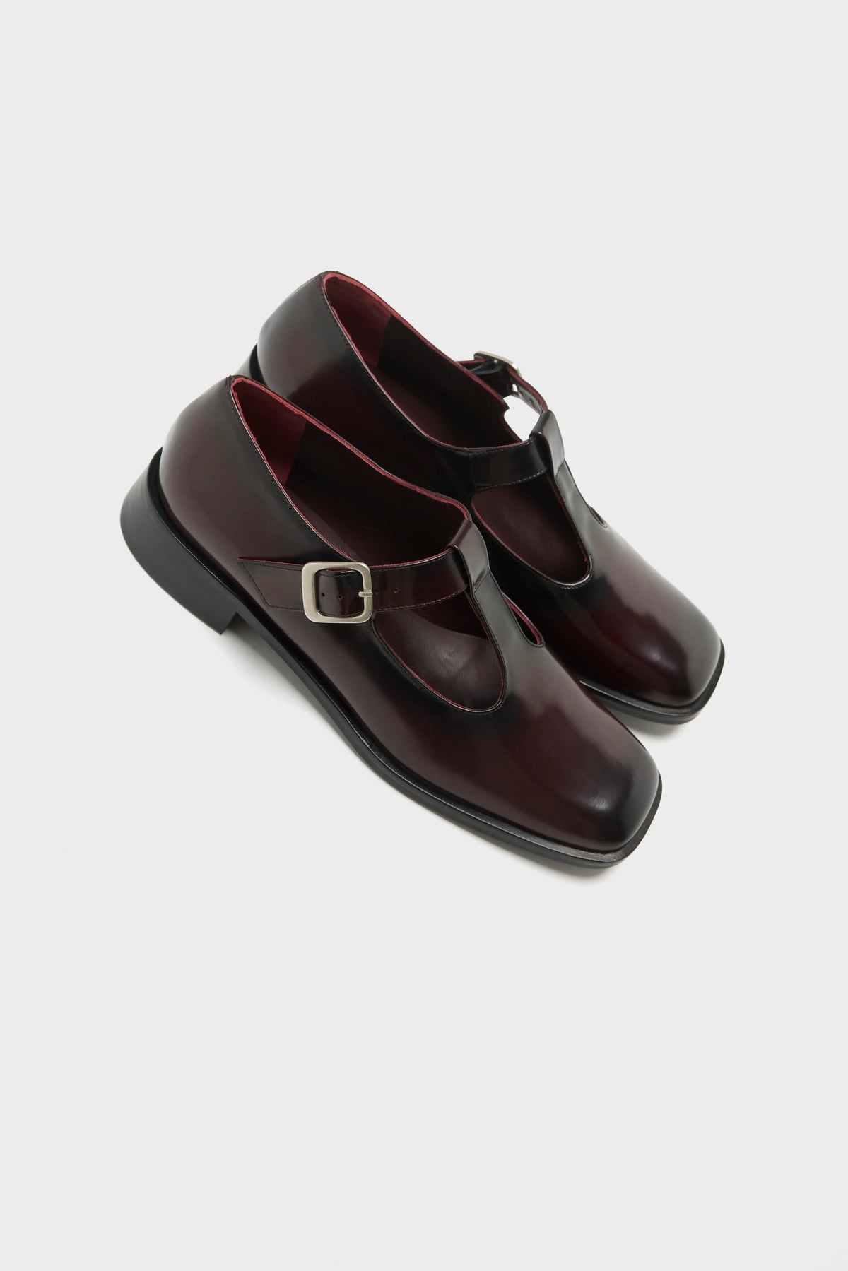 Lucy T-Bar Mary Janes (262 / W / BURGUNDY)