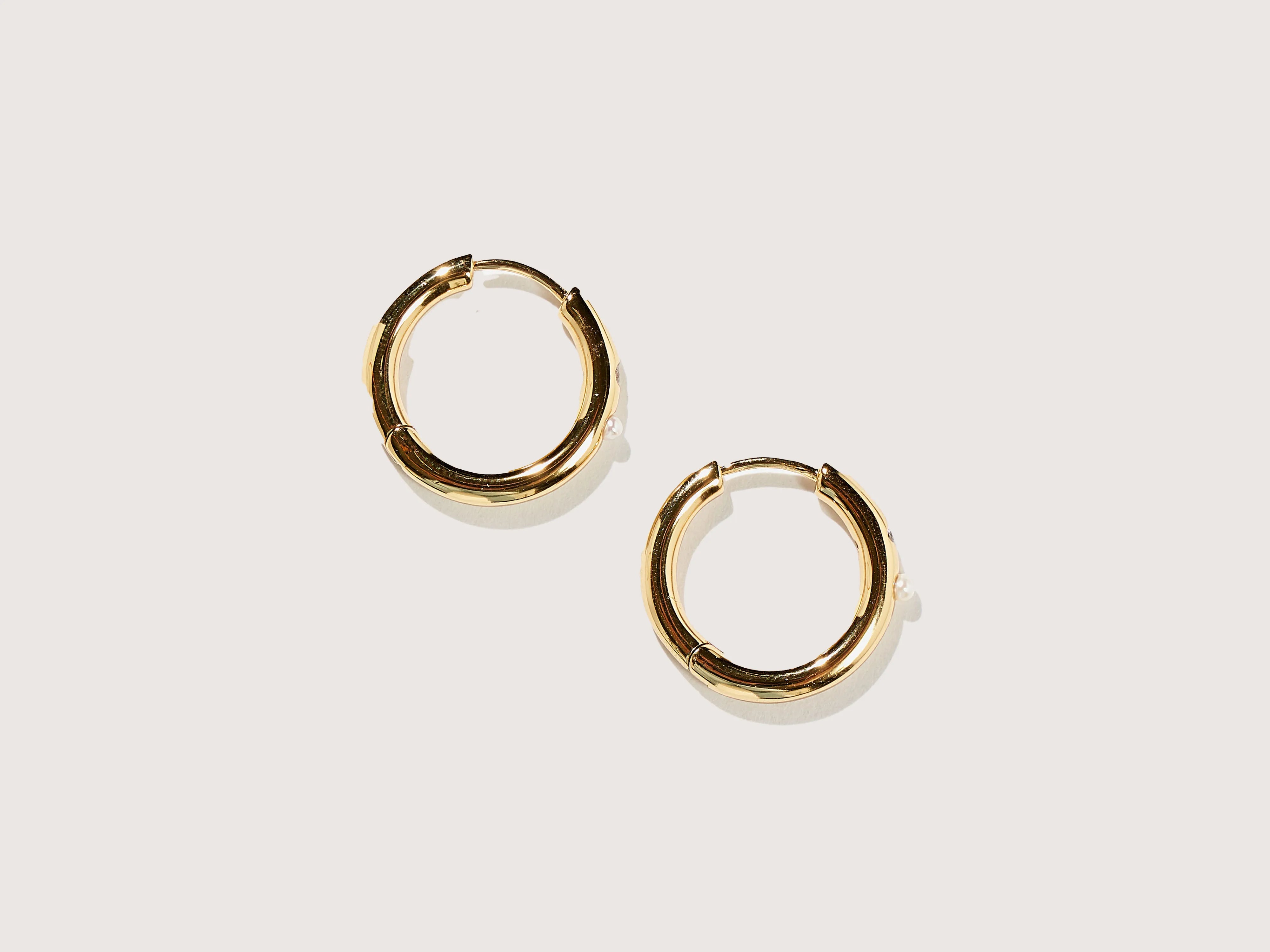 Boucles d'oreilles créoles Brigitte (242 / W / GOLD)