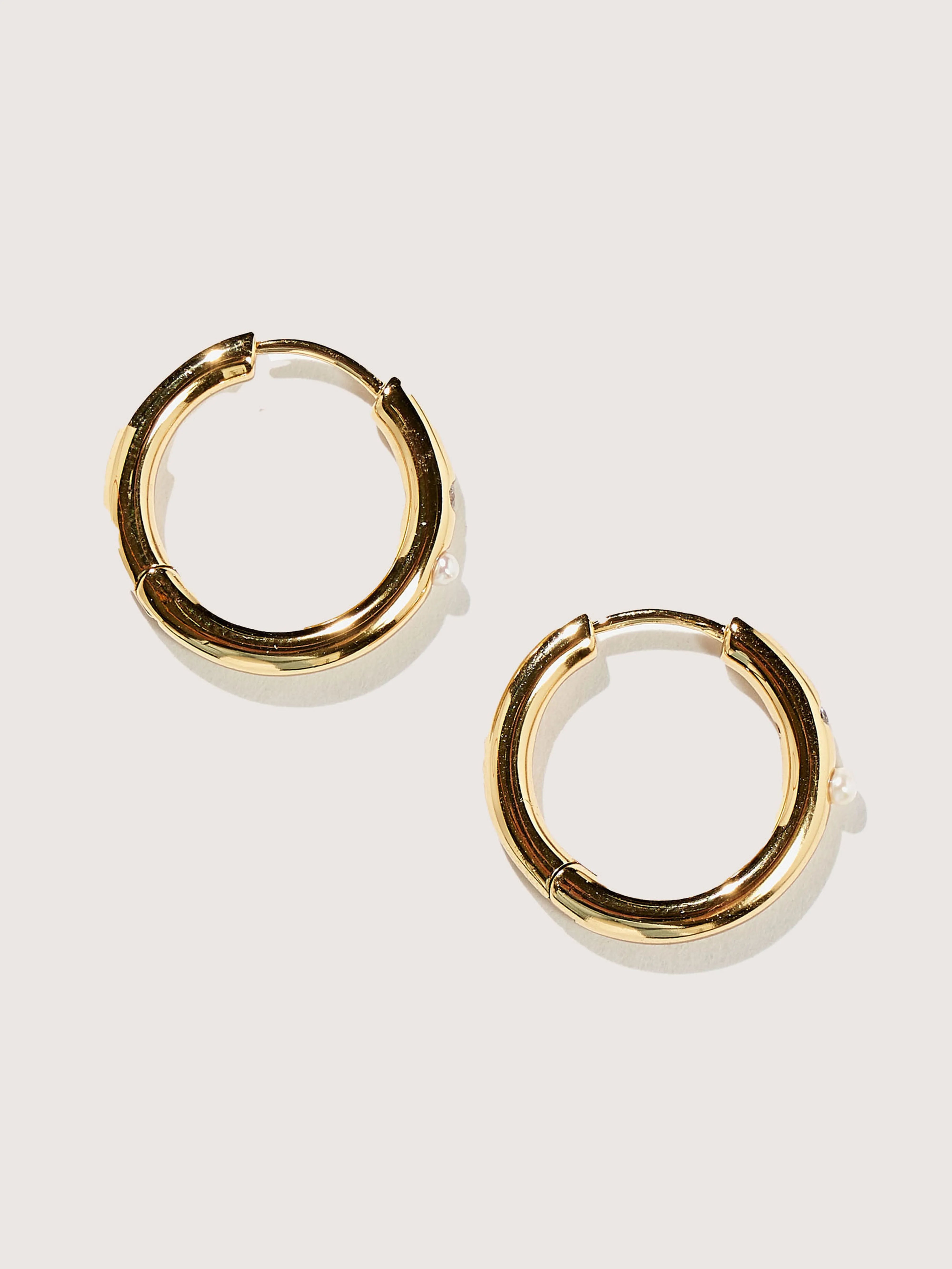 Boucles d'oreilles créoles Brigitte (242 / W / GOLD)