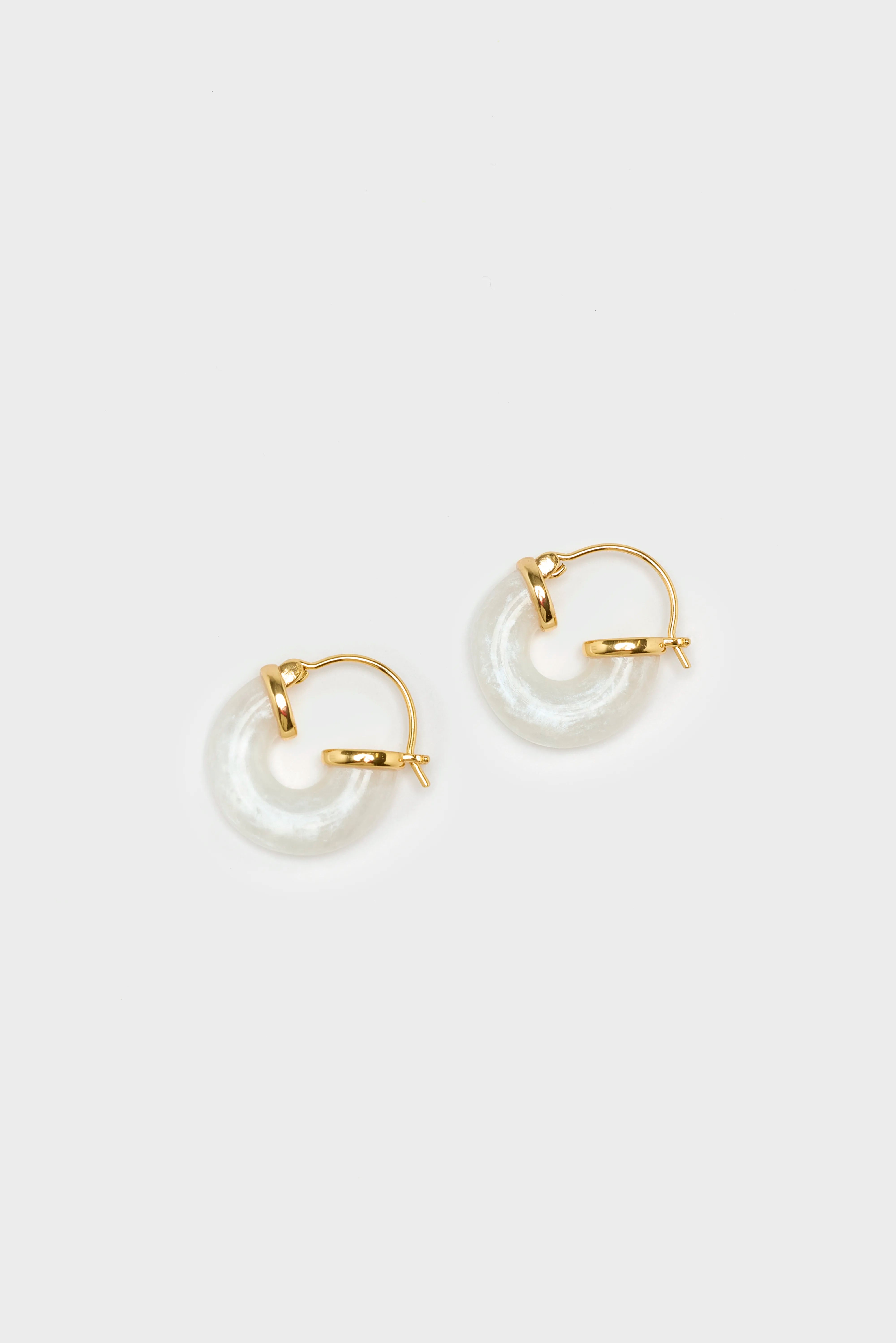 Petit White Swell Hoop Earrings For Women | Bellerose