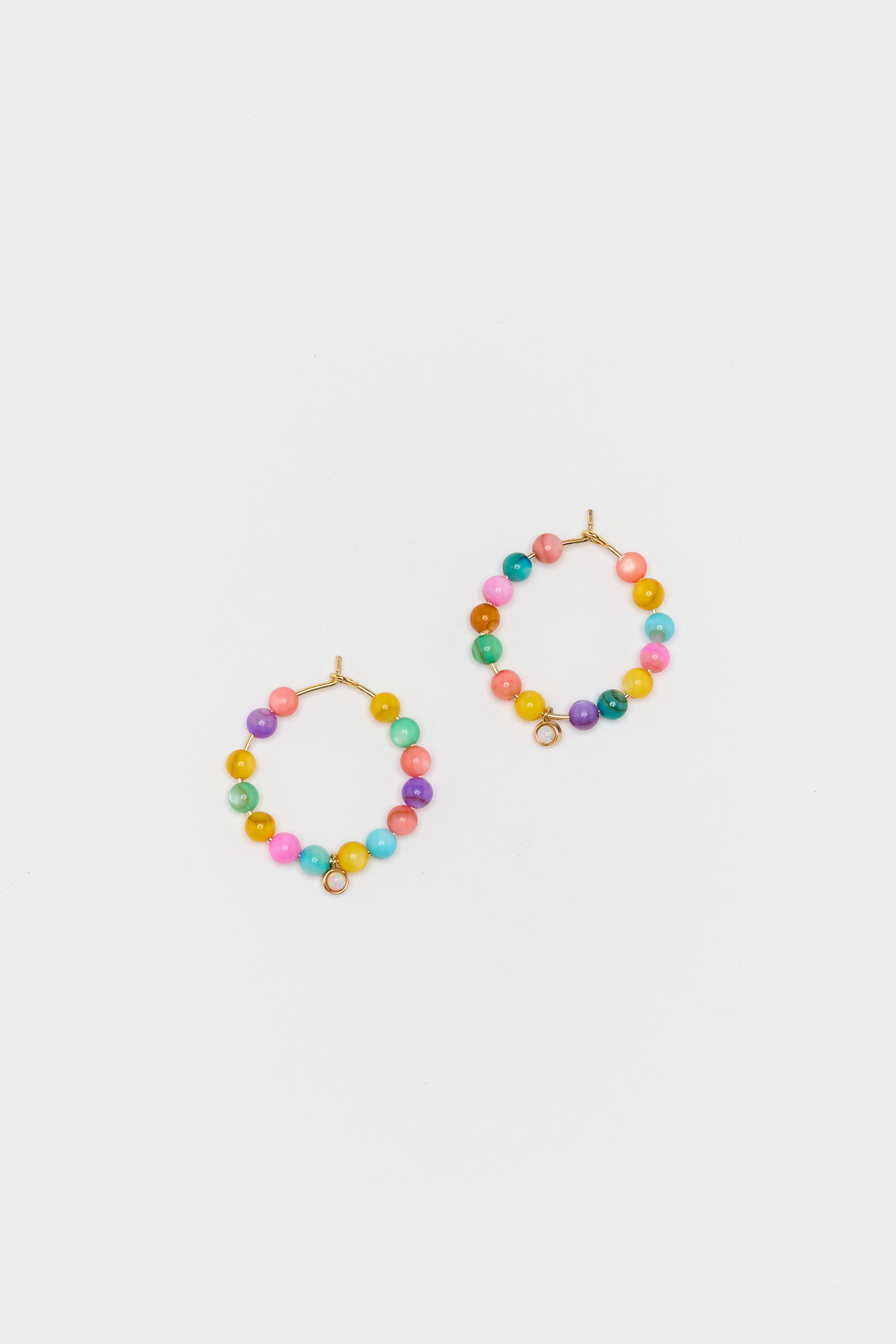 Carnival Hoop Earrings  (251 / W / GOLD)