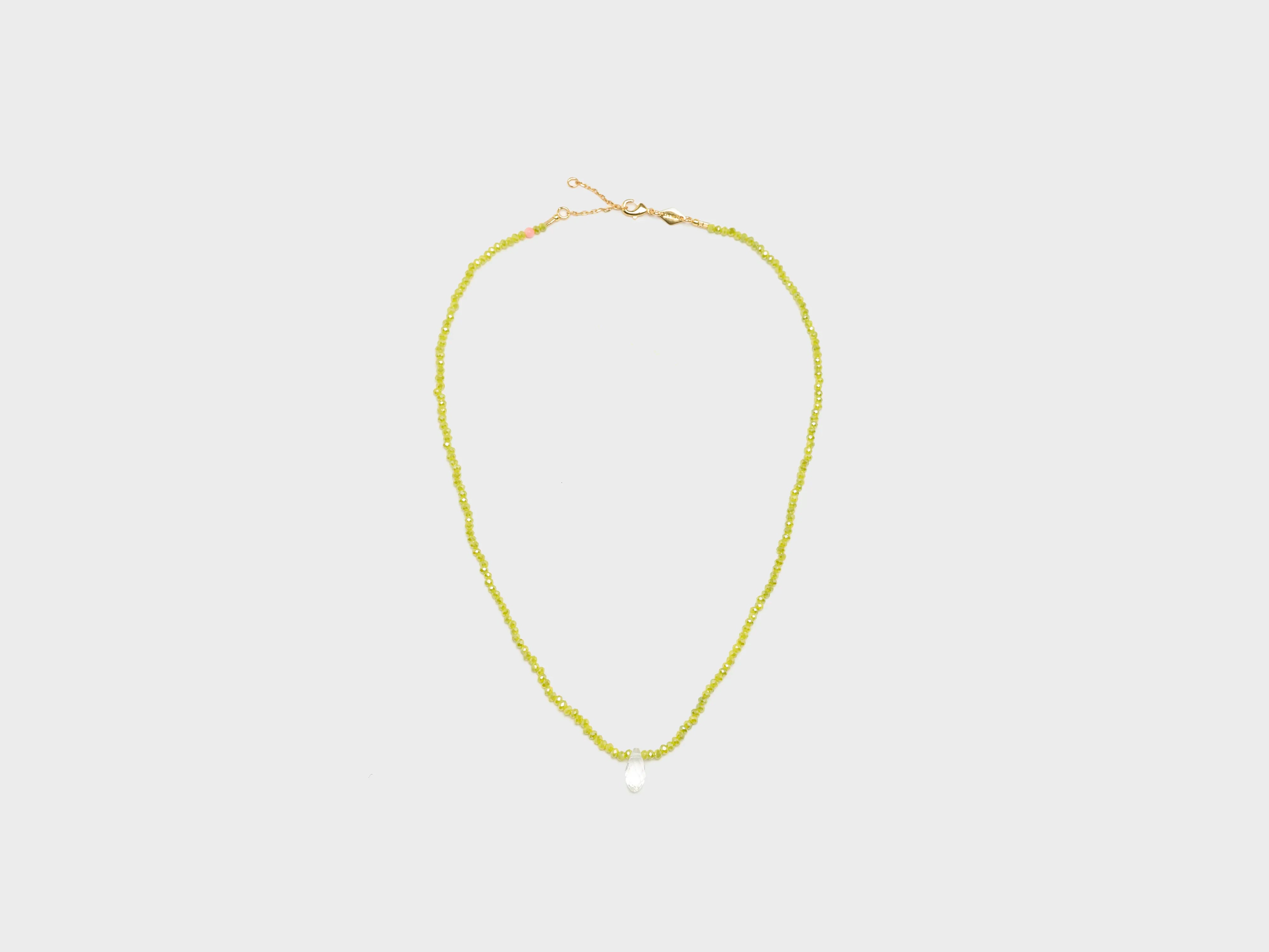 Cosmic Cactus Necklace  (261 / W / OLIVE)