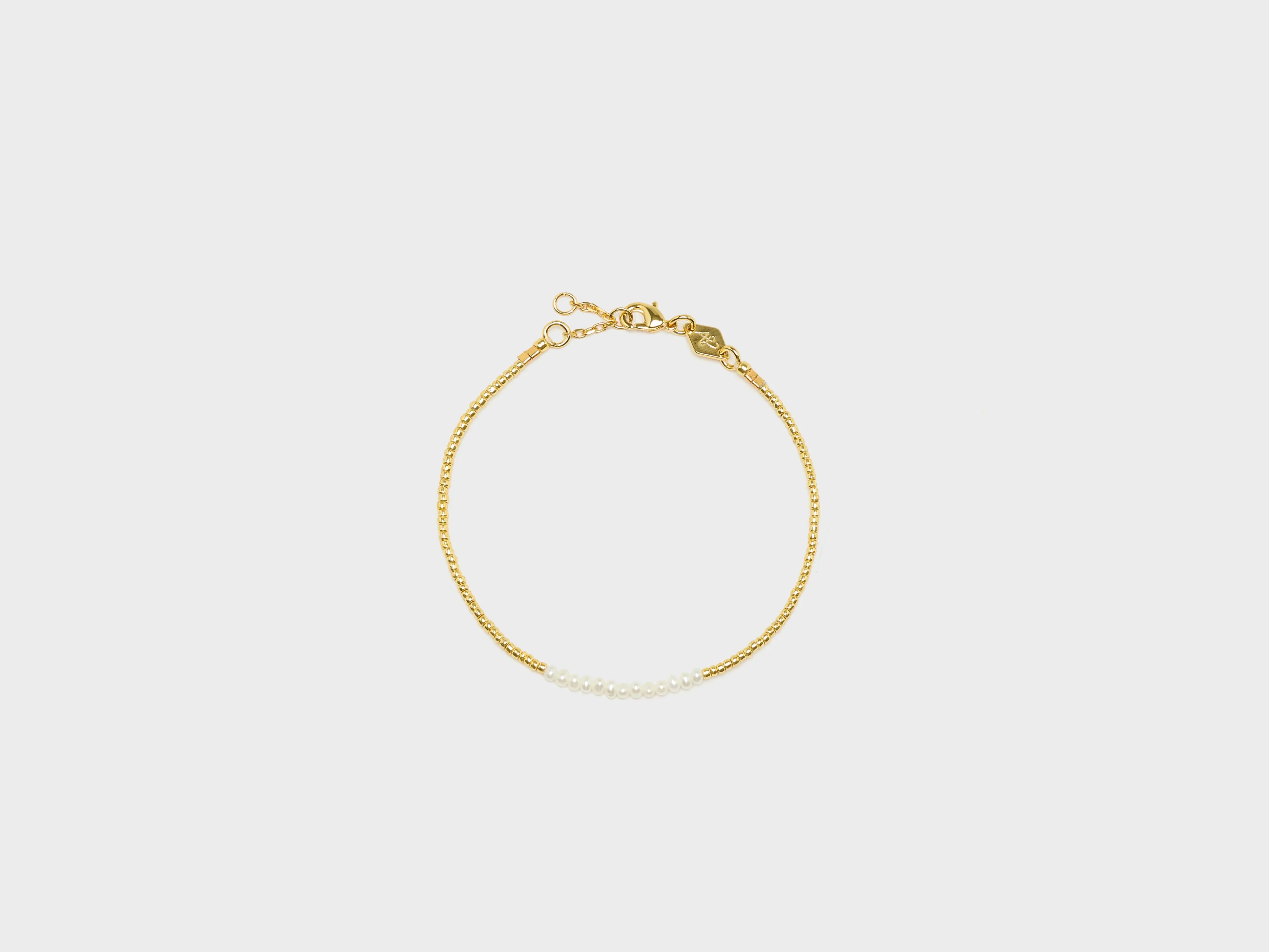 Bracelet Slim Pearly  (261 / W / GOLD)