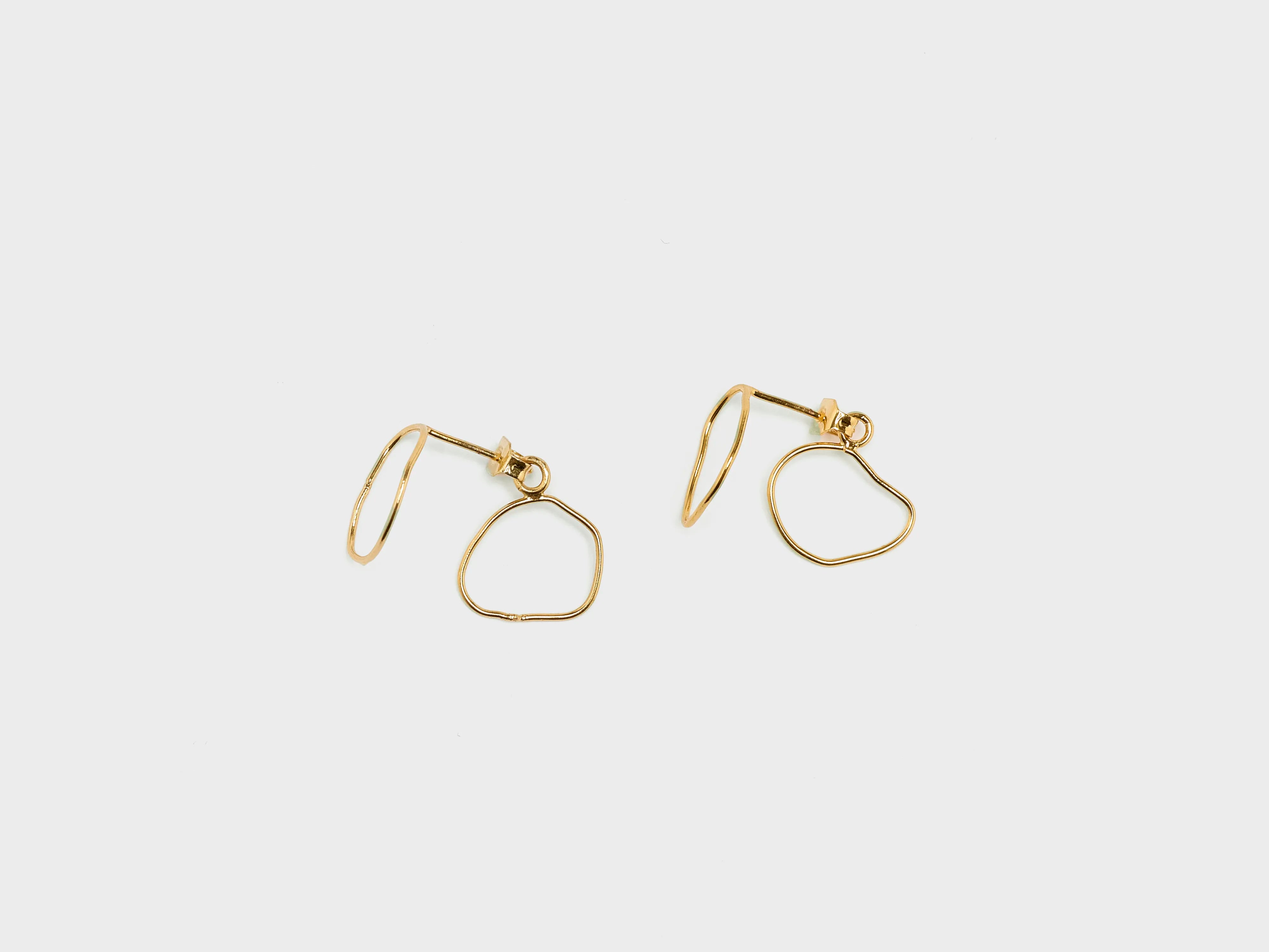 Bagues d'oreilles créoles Capucine  (251 / W / GOLD)