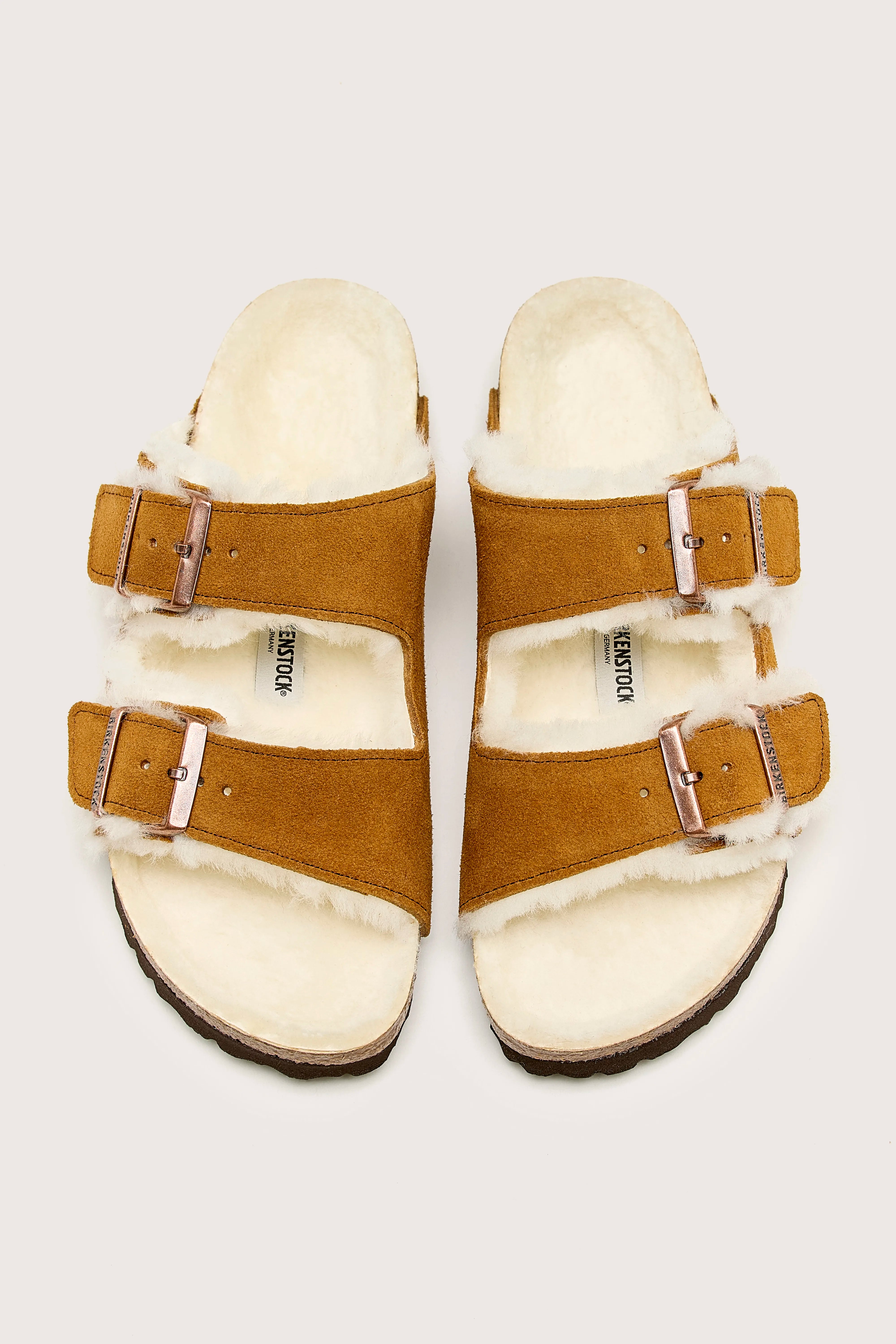 Arizona Shearling Sandals (242 / W / TAN)