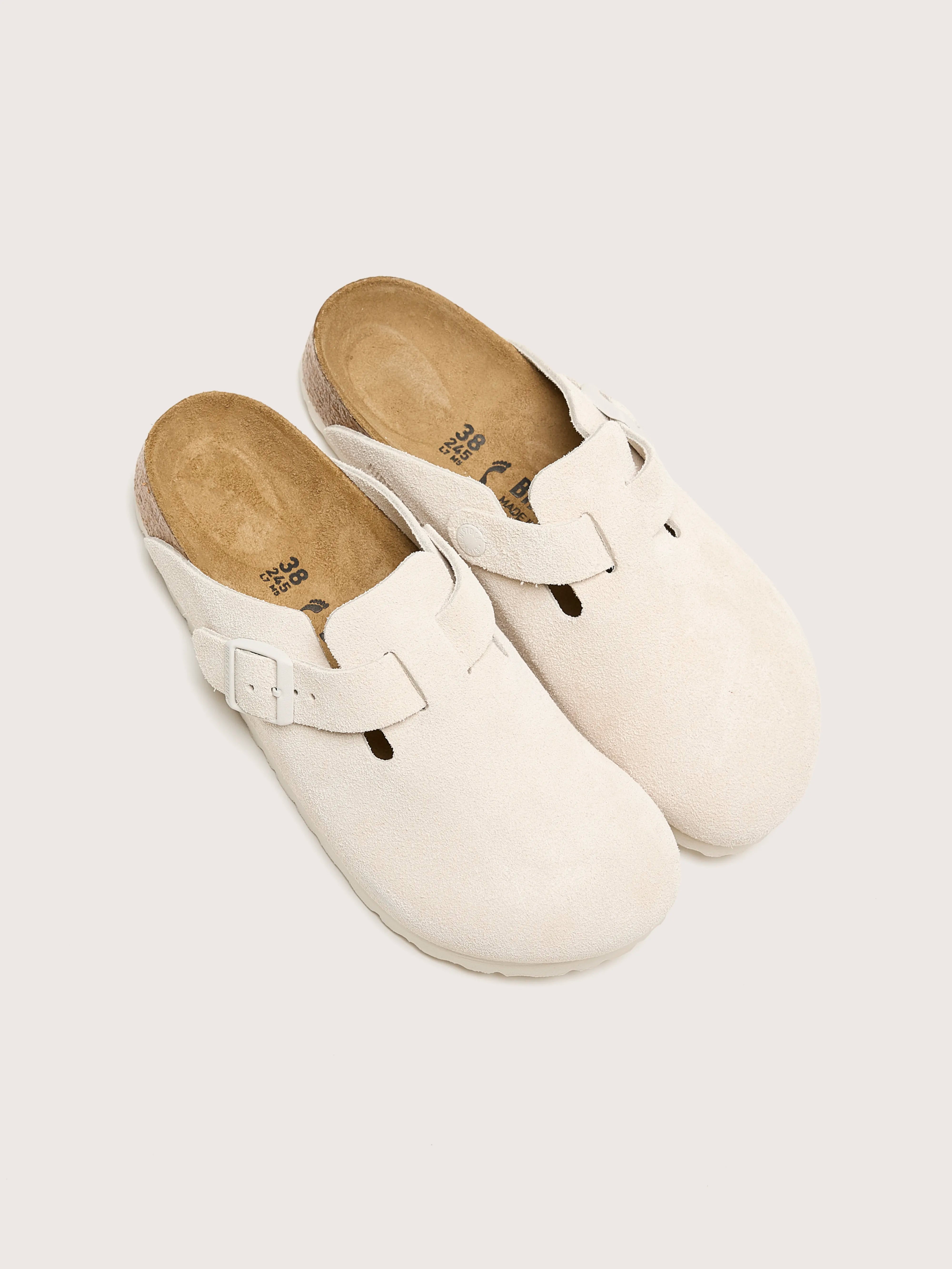 Boston Suede Leather for Women (242 / W / ANTIQUE WHITE)