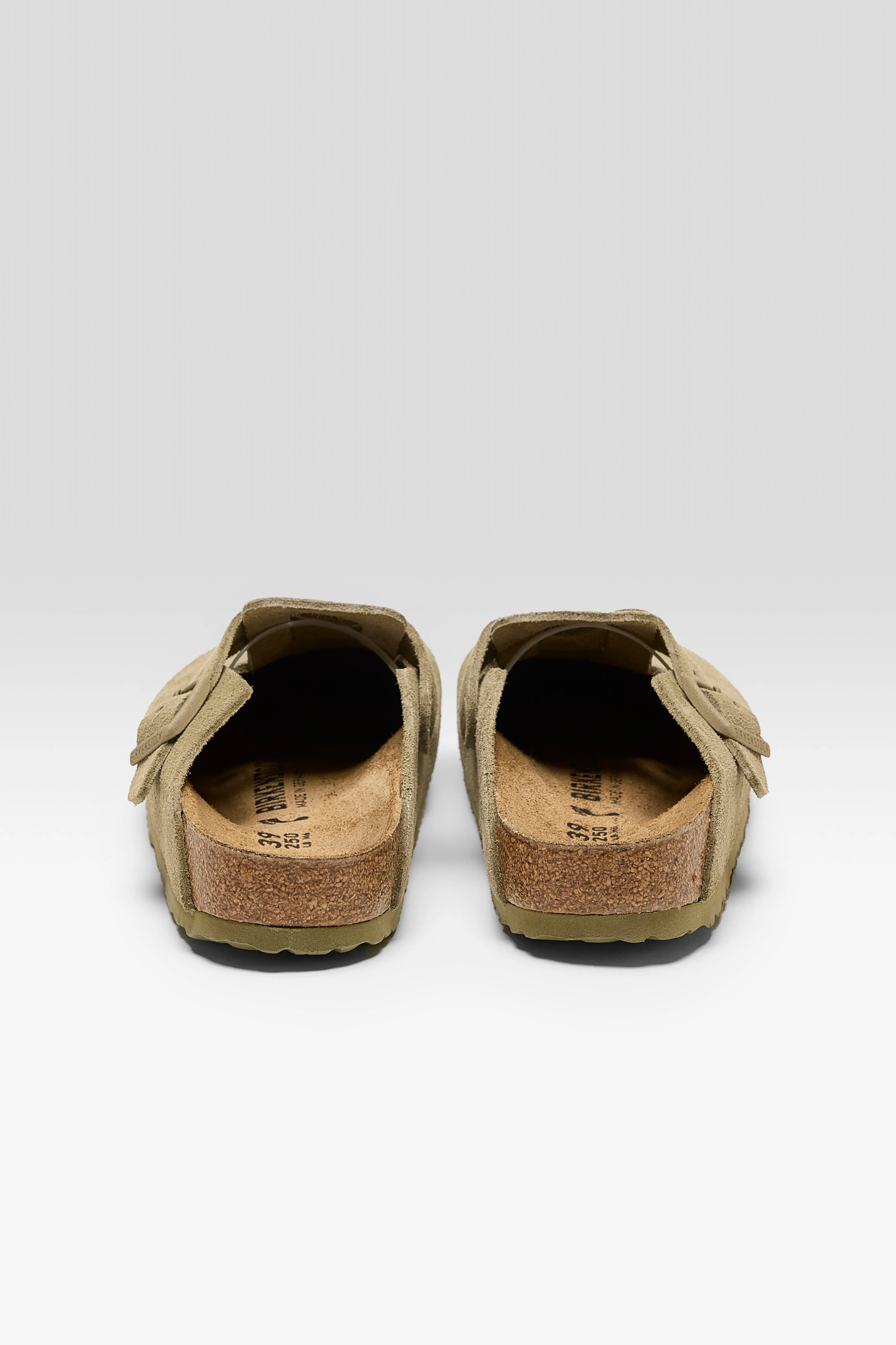 Sabots Boston Suede Leather pour Femmes (242 / W / KHAKI)