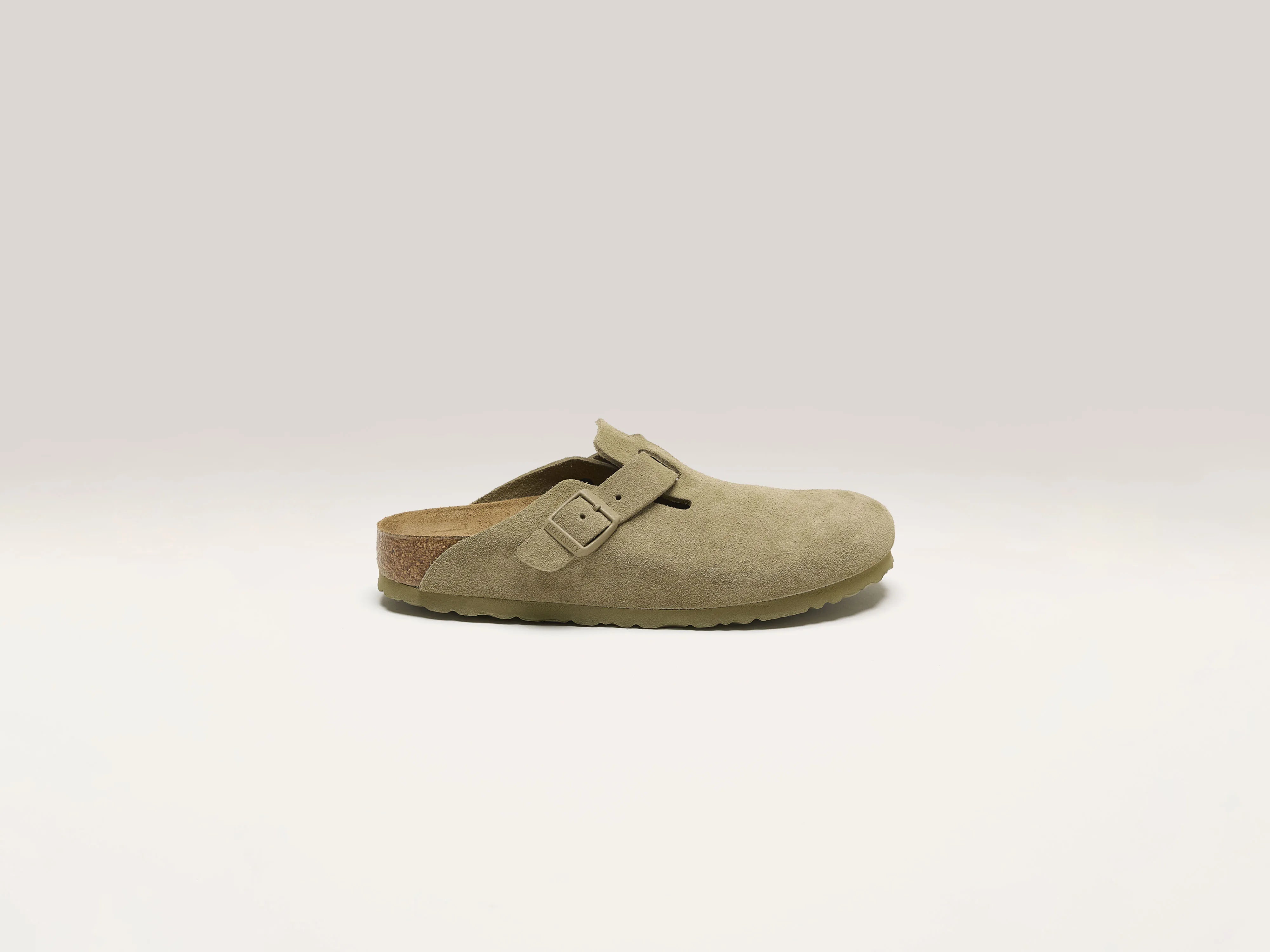 Sabots Boston Suede Leather pour Femmes (242 / W / KHAKI)