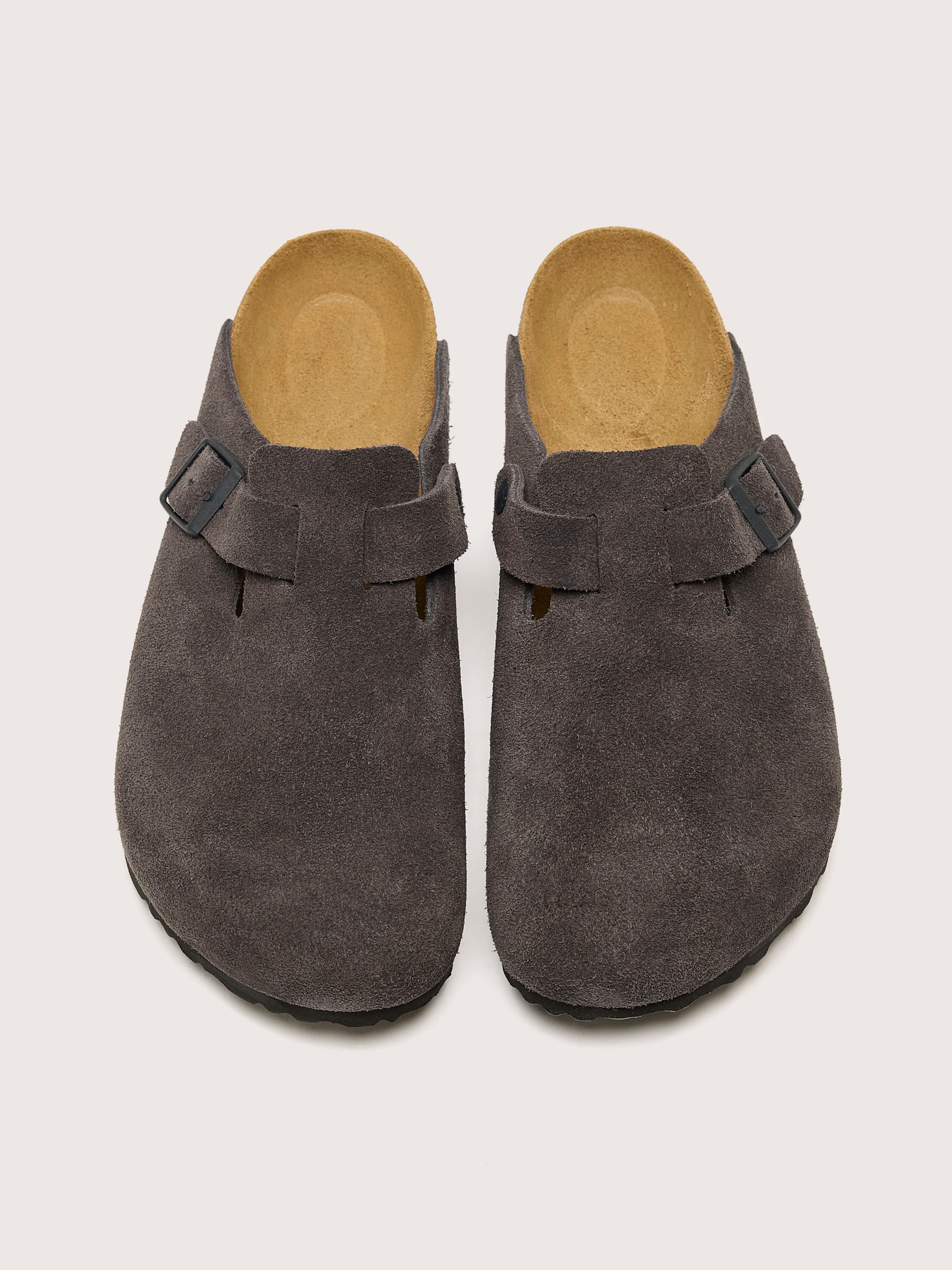 Boston Suede Leather for Men (242 / M / DARK GREY)