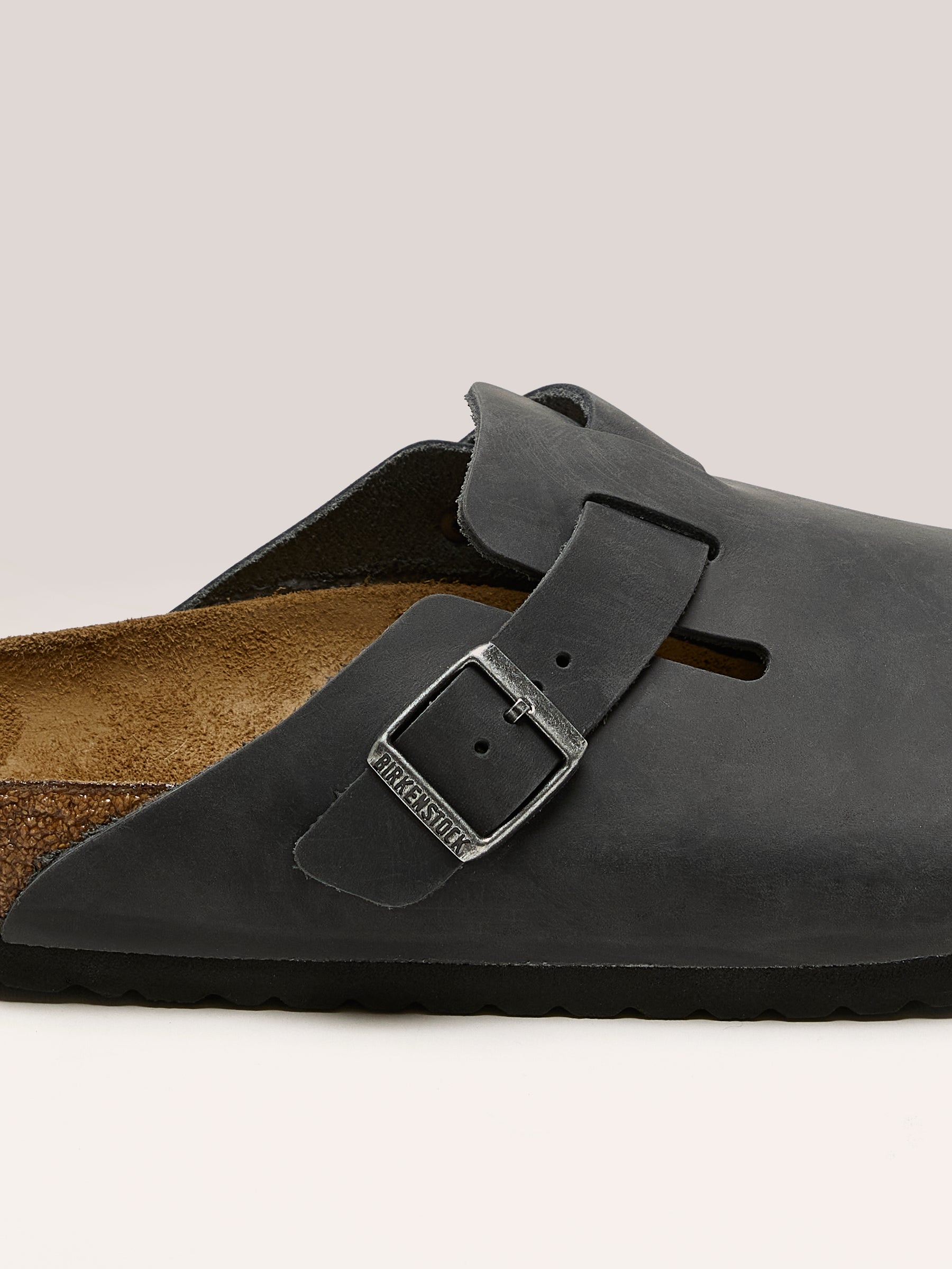 Boston Geolied Leder voor Mannen (242 / M / BLACK)