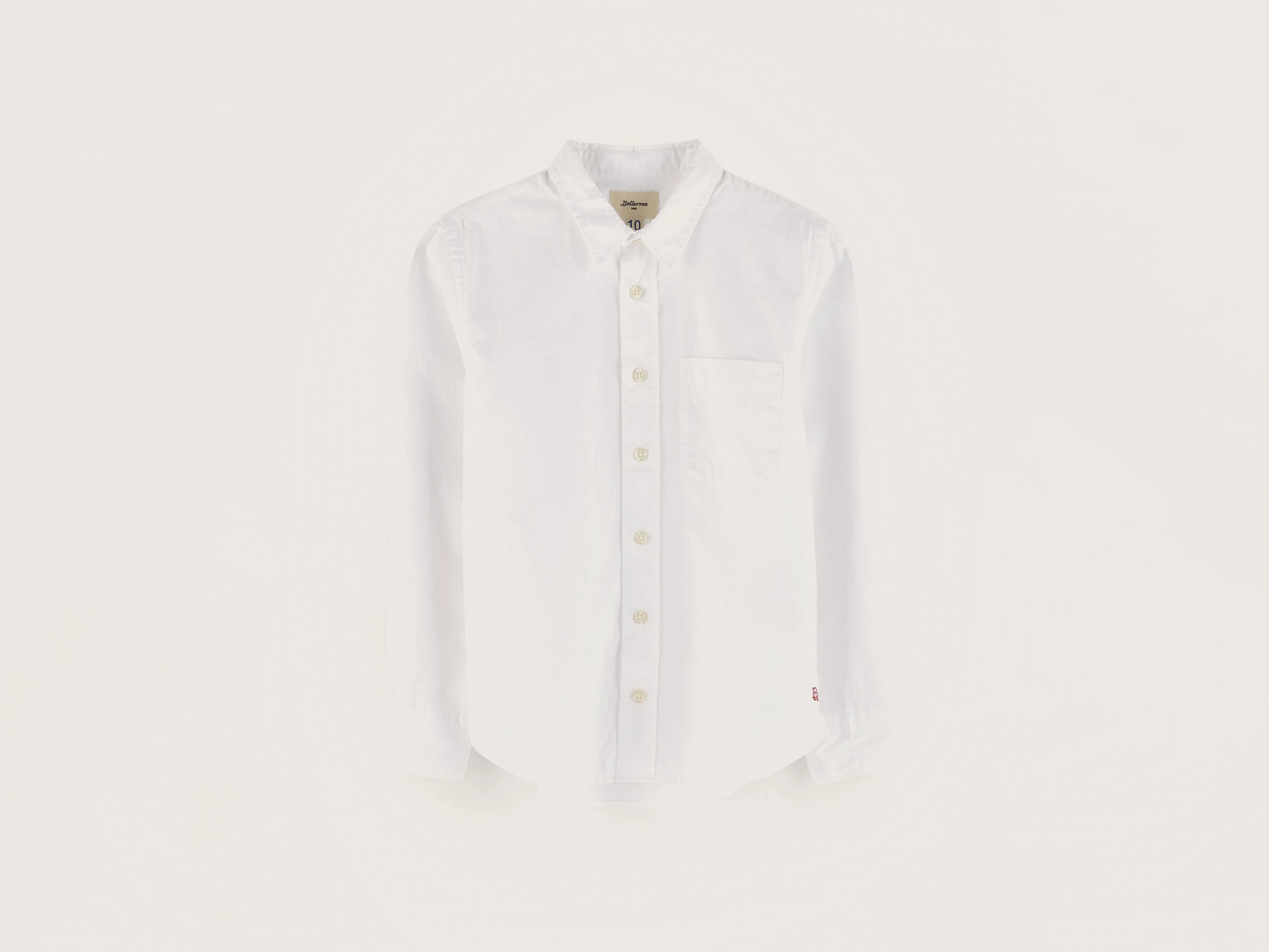 Ganix poplin shirt   (242 / B / WHITE)