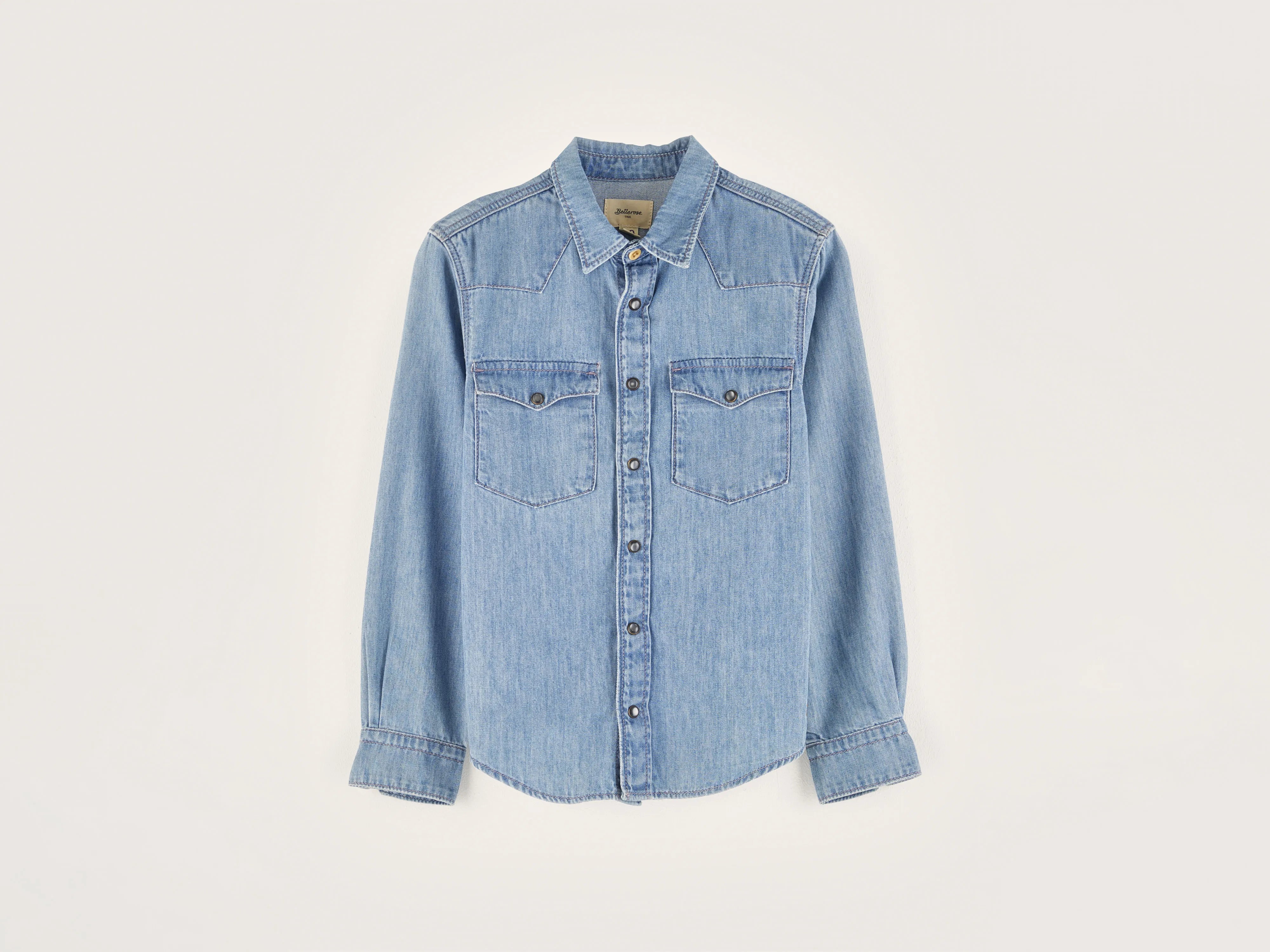 Blue cotton denim shirt for boys | Bellerose