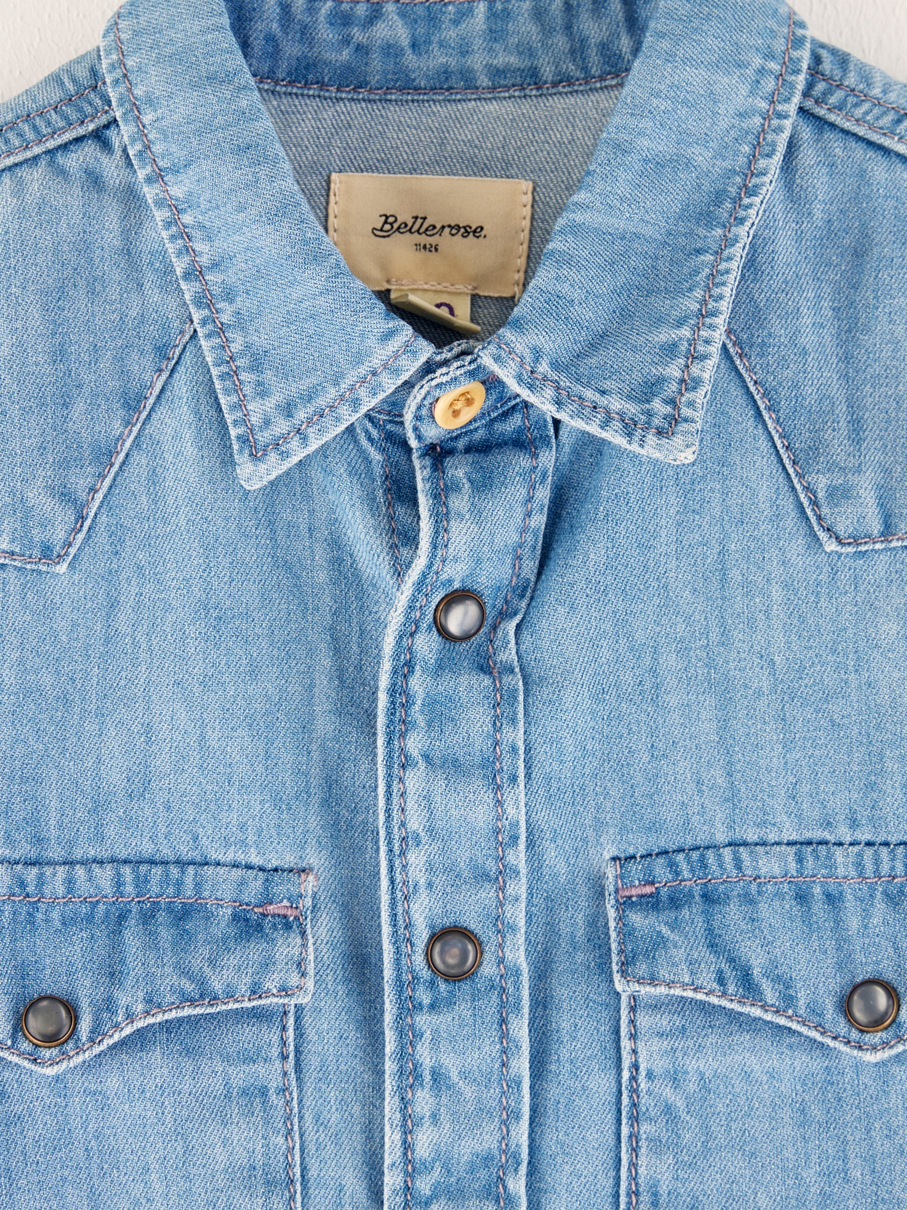 Peio Denim Shirt - Bleach For Boys | Bellerose