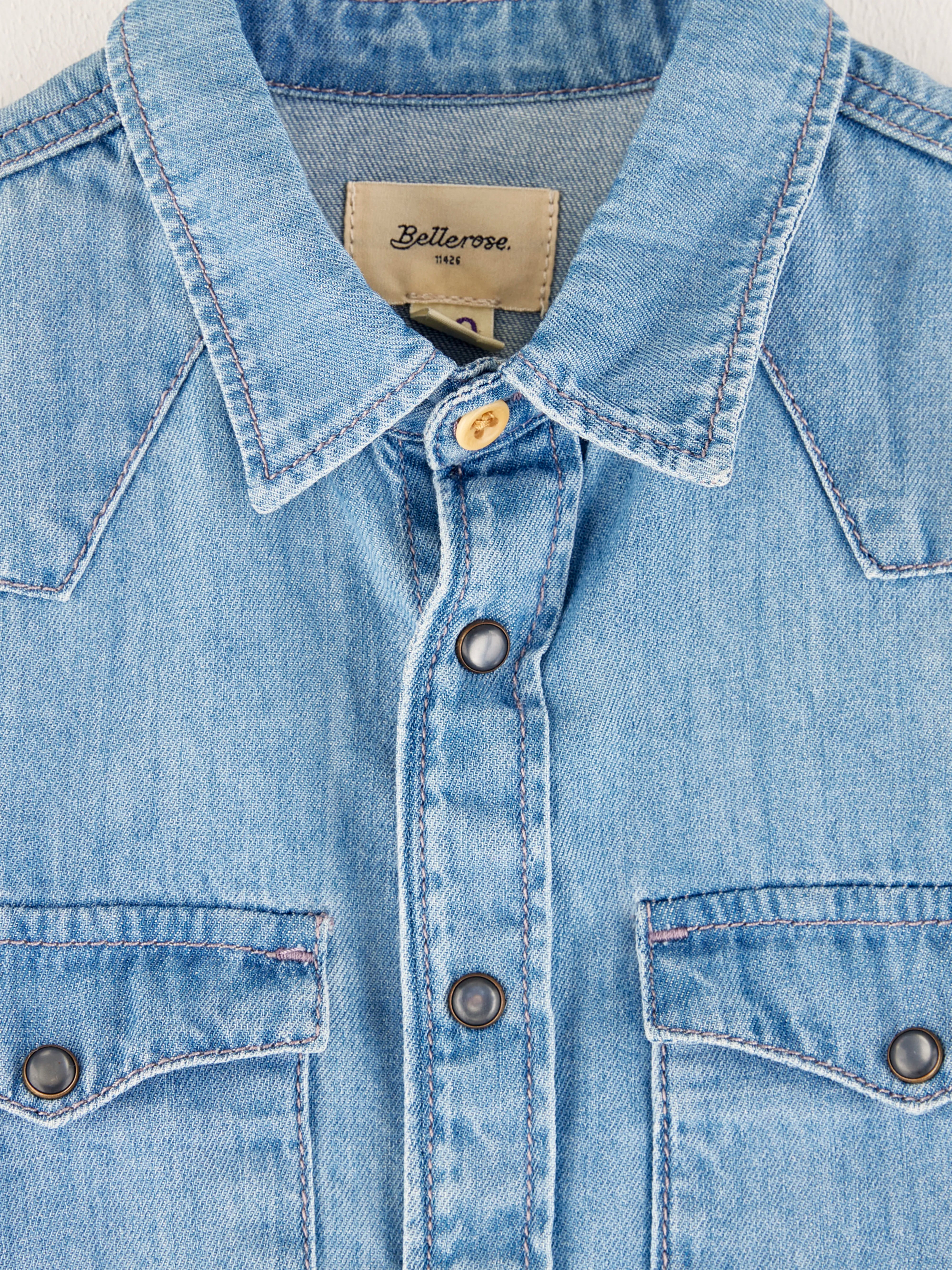 Peio Denim Shirt - Bleach For Boys | Bellerose