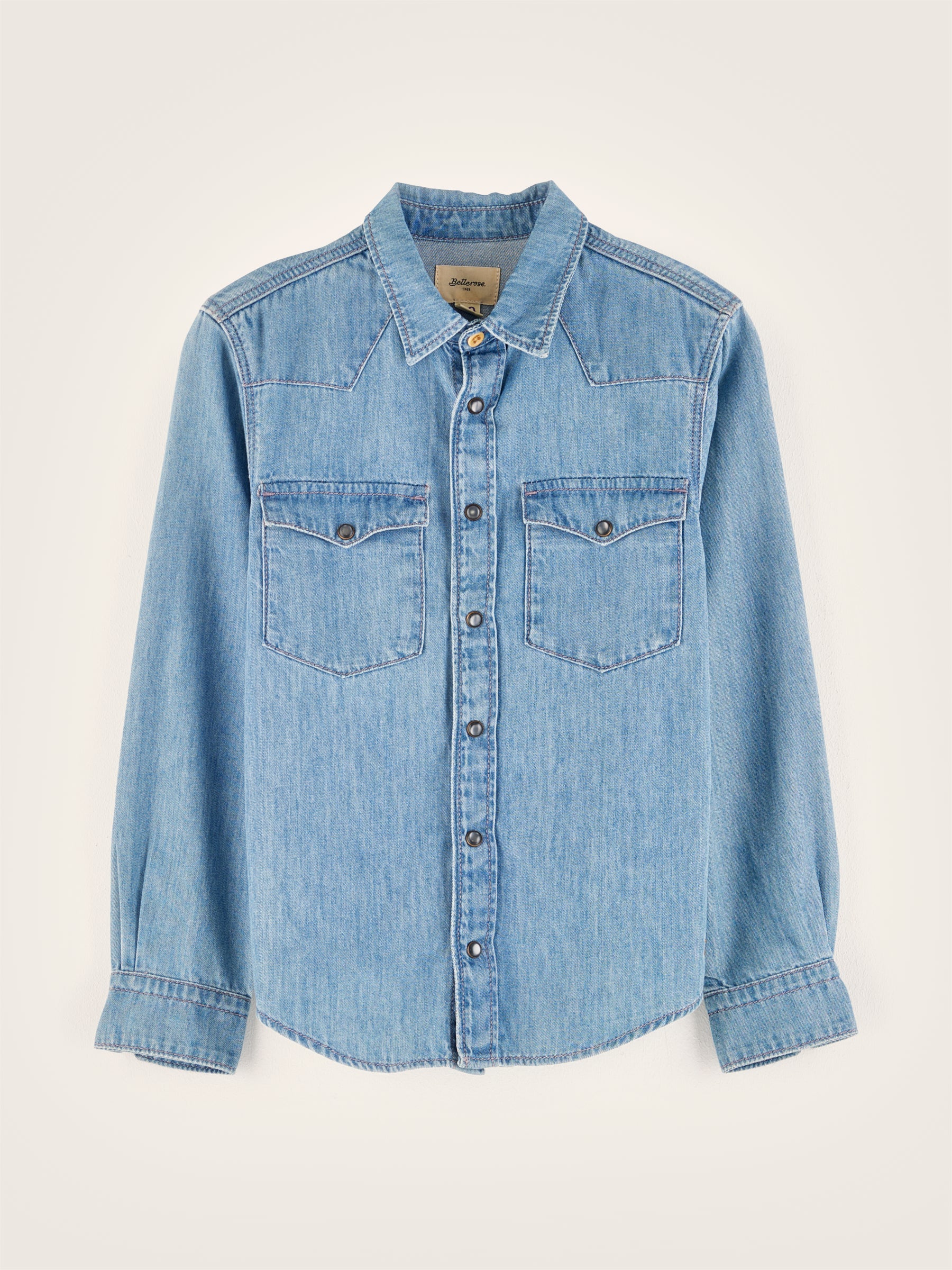 Peio Denim Hemd - Bleach Voor Jongens | Bellerose