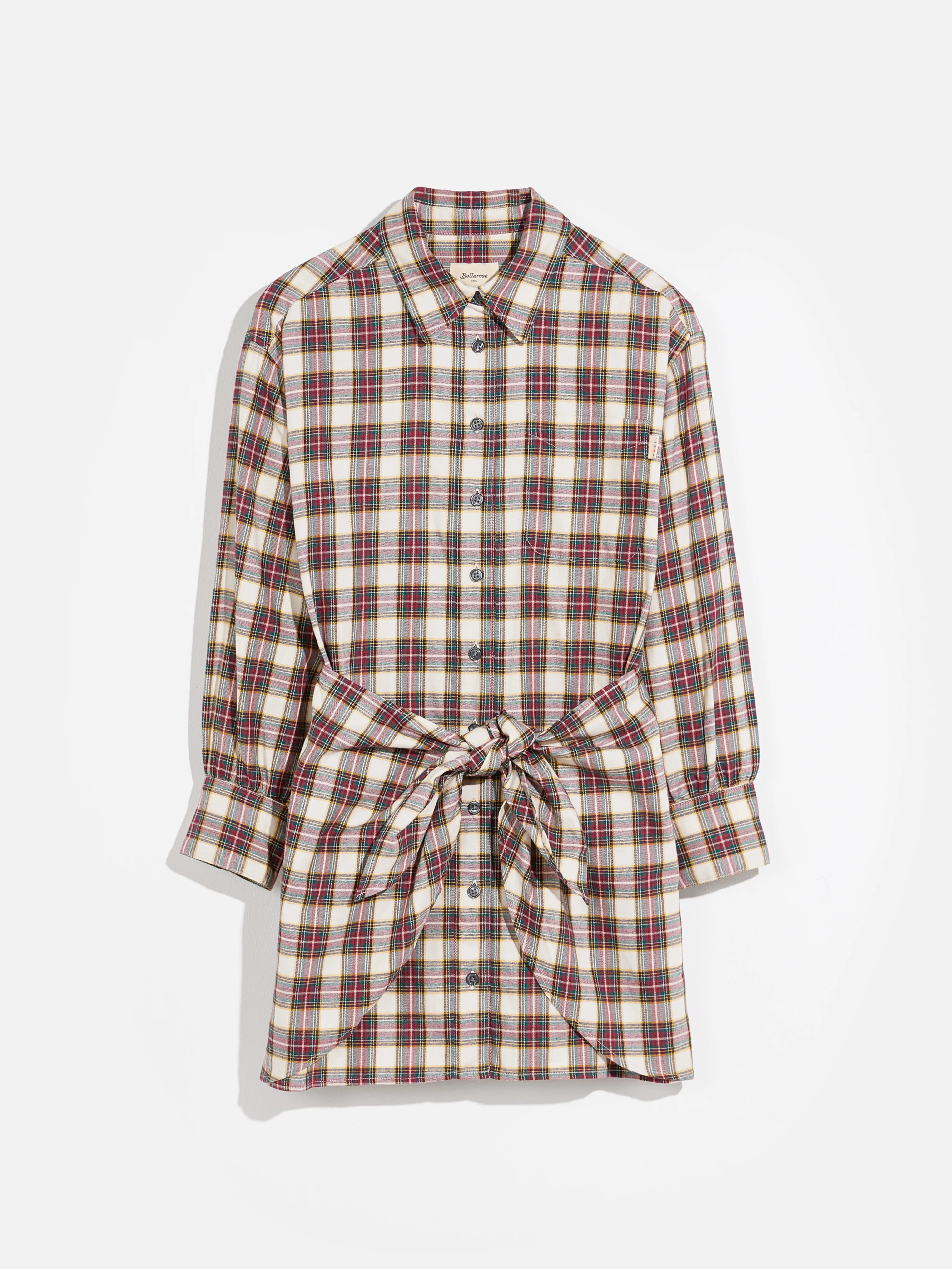 Violets Dress - Bottle / Dahlia / Ecru For Girls | Bellerose