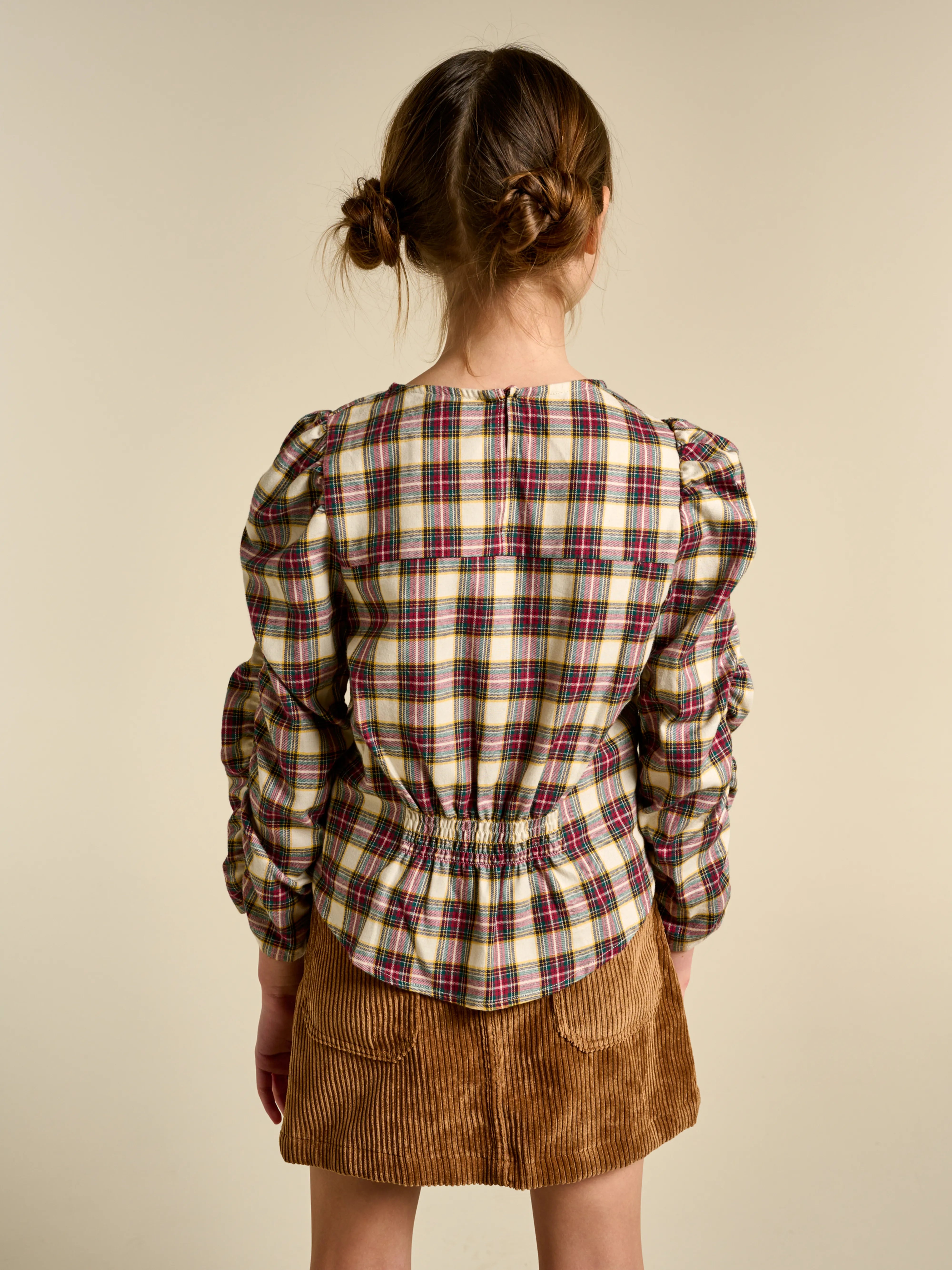 Aladin Blouse - Dahlia / Ecru For Girls | Bellerose