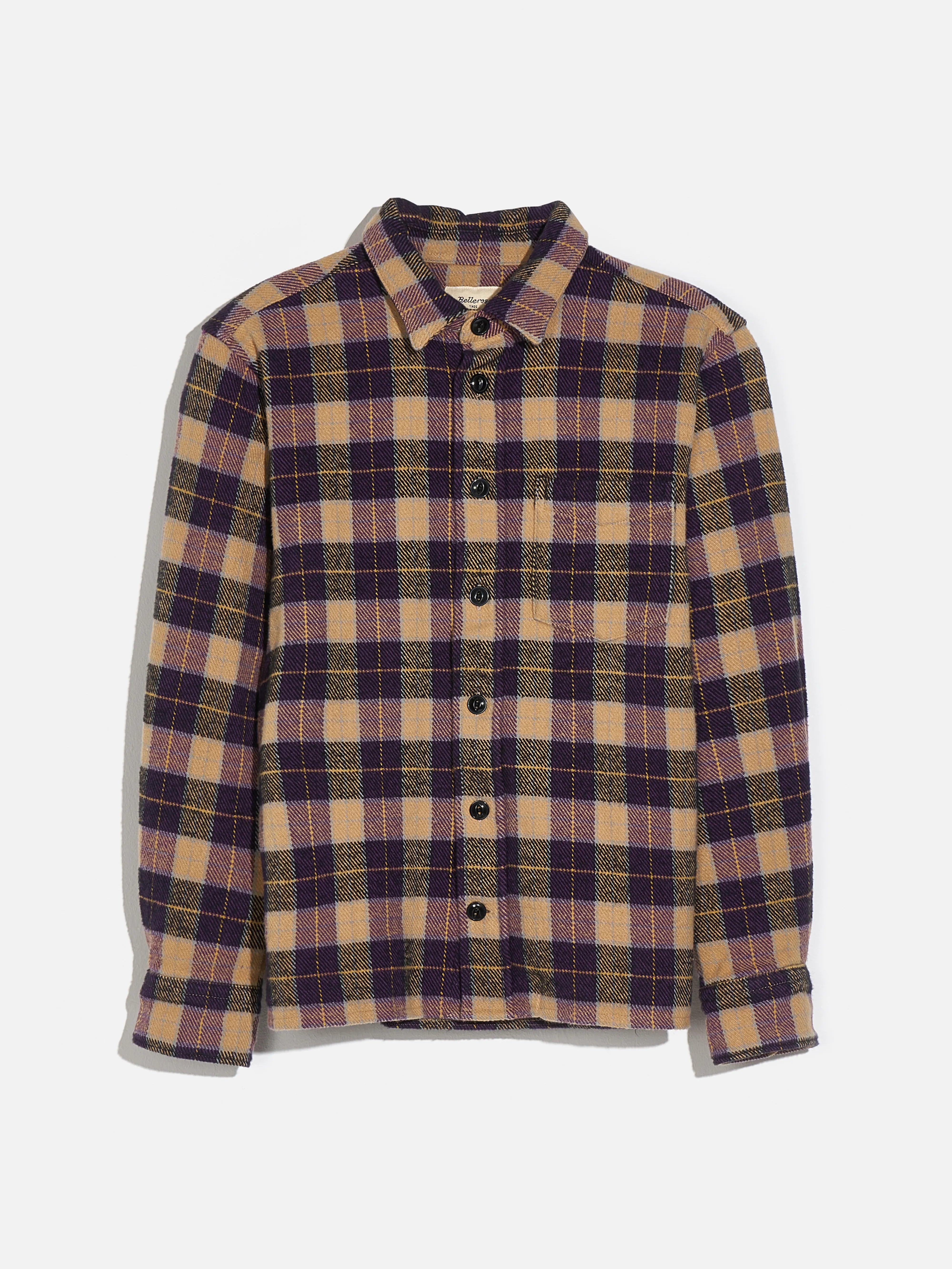 Gulian Overhemd - Egg / Purple Voor Jongens | Bellerose