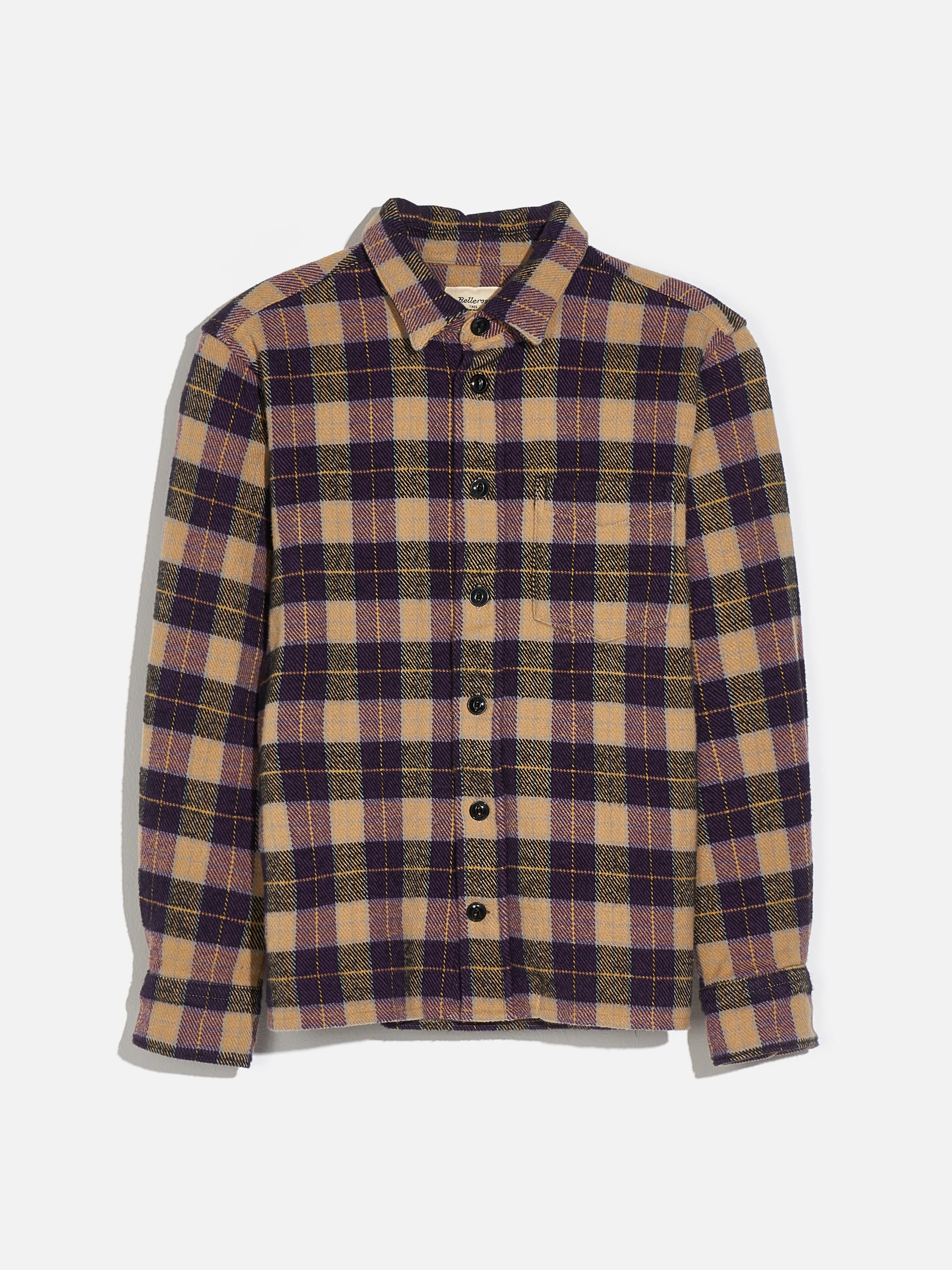 Gulian Overshirt - Egg / Purple For Boys | Bellerose