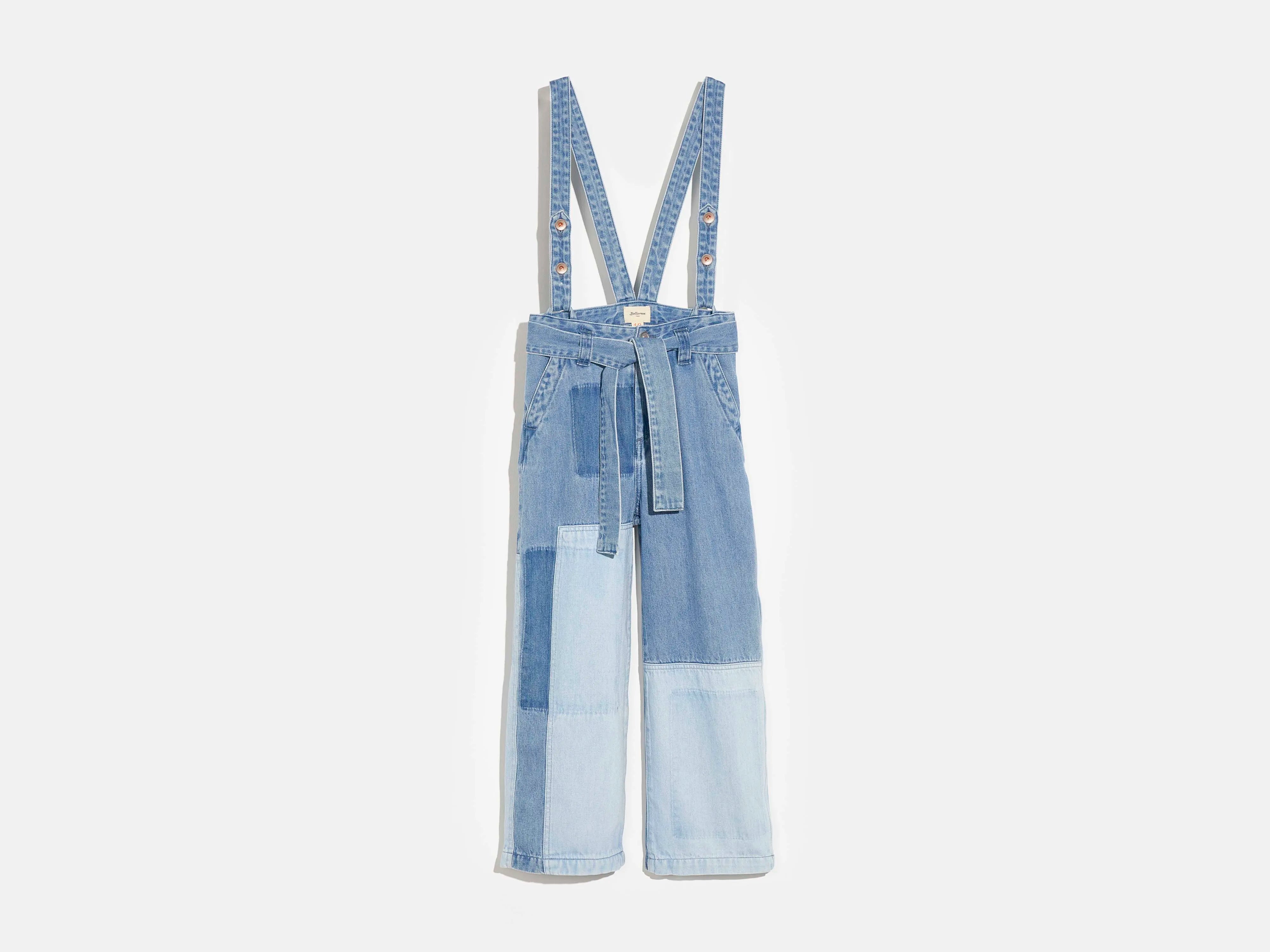 priya overalls (241 / G / MD BLUE BLEACH)