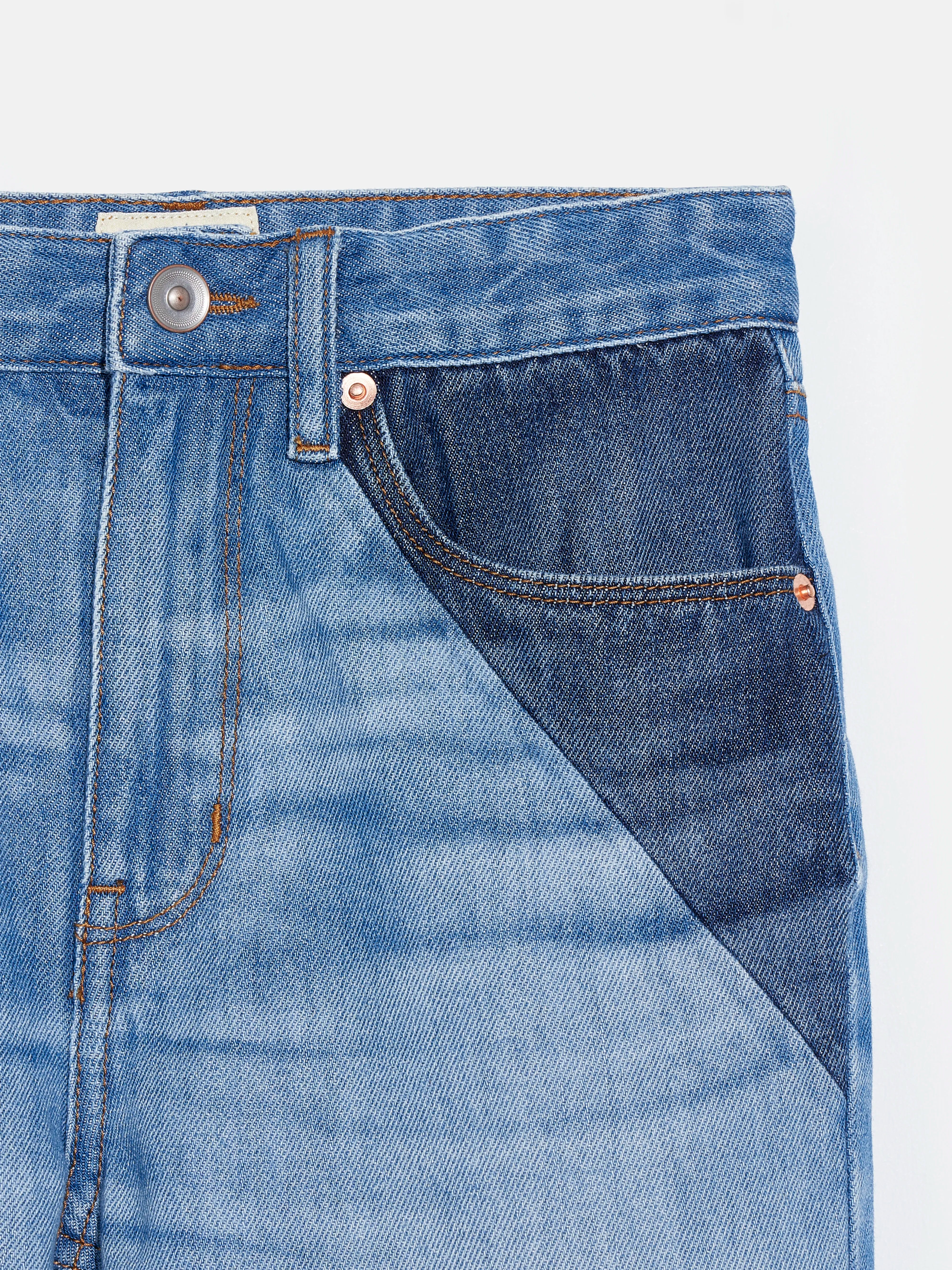 padro short (241 / B / MD BLUE BLEACH)