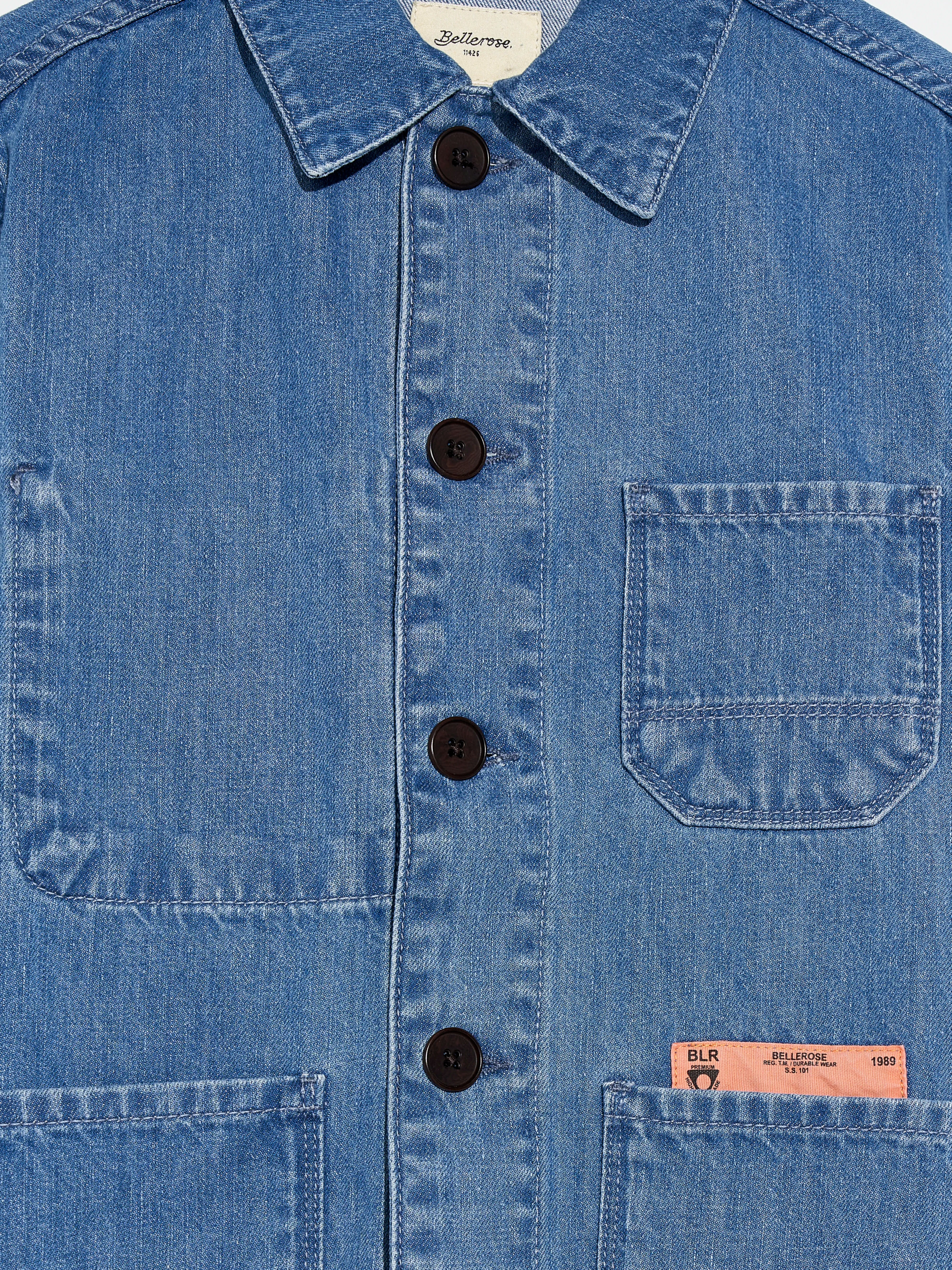 pieter vest  (241 / B / MD BLUE BLEACH)