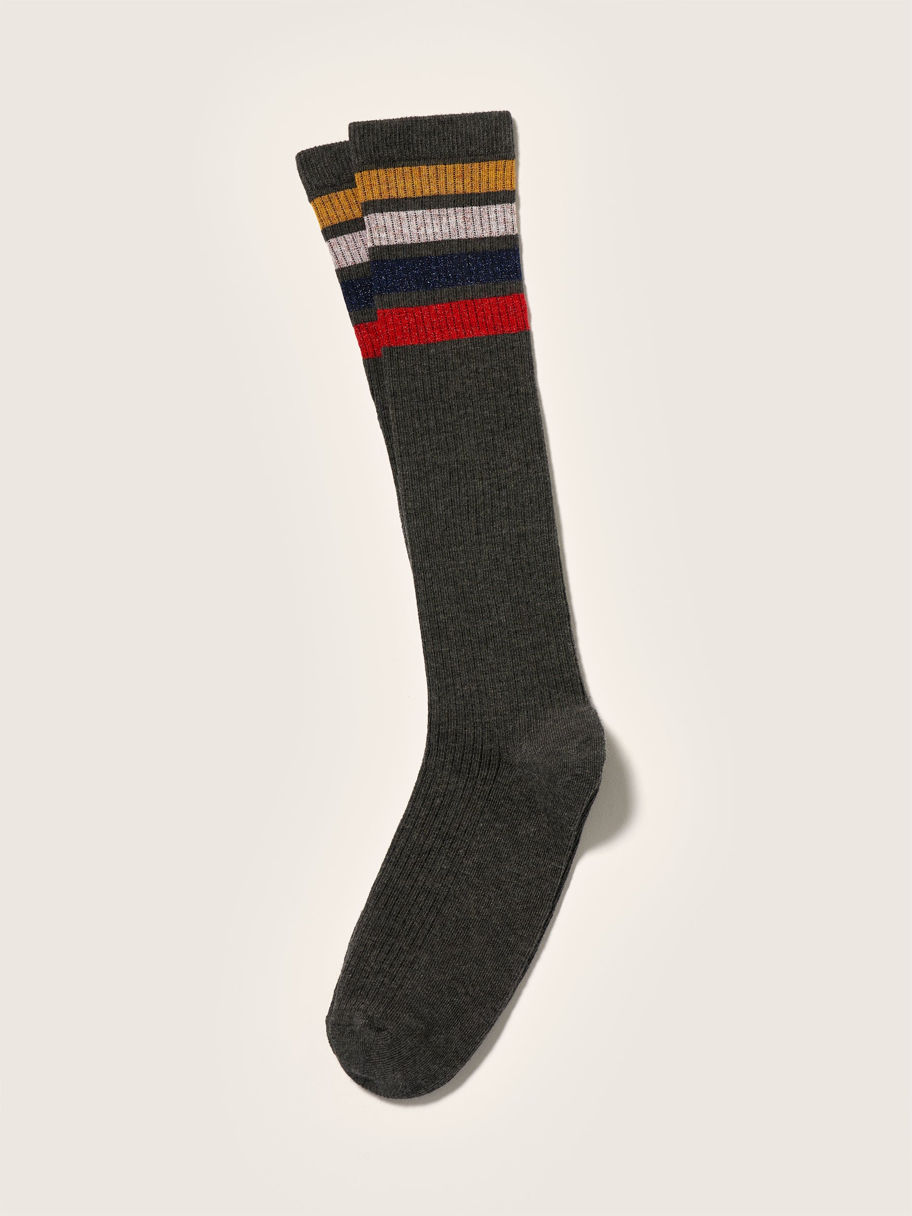 Bopek Knee-high Socks - Dark grey For Girls | Bellerose