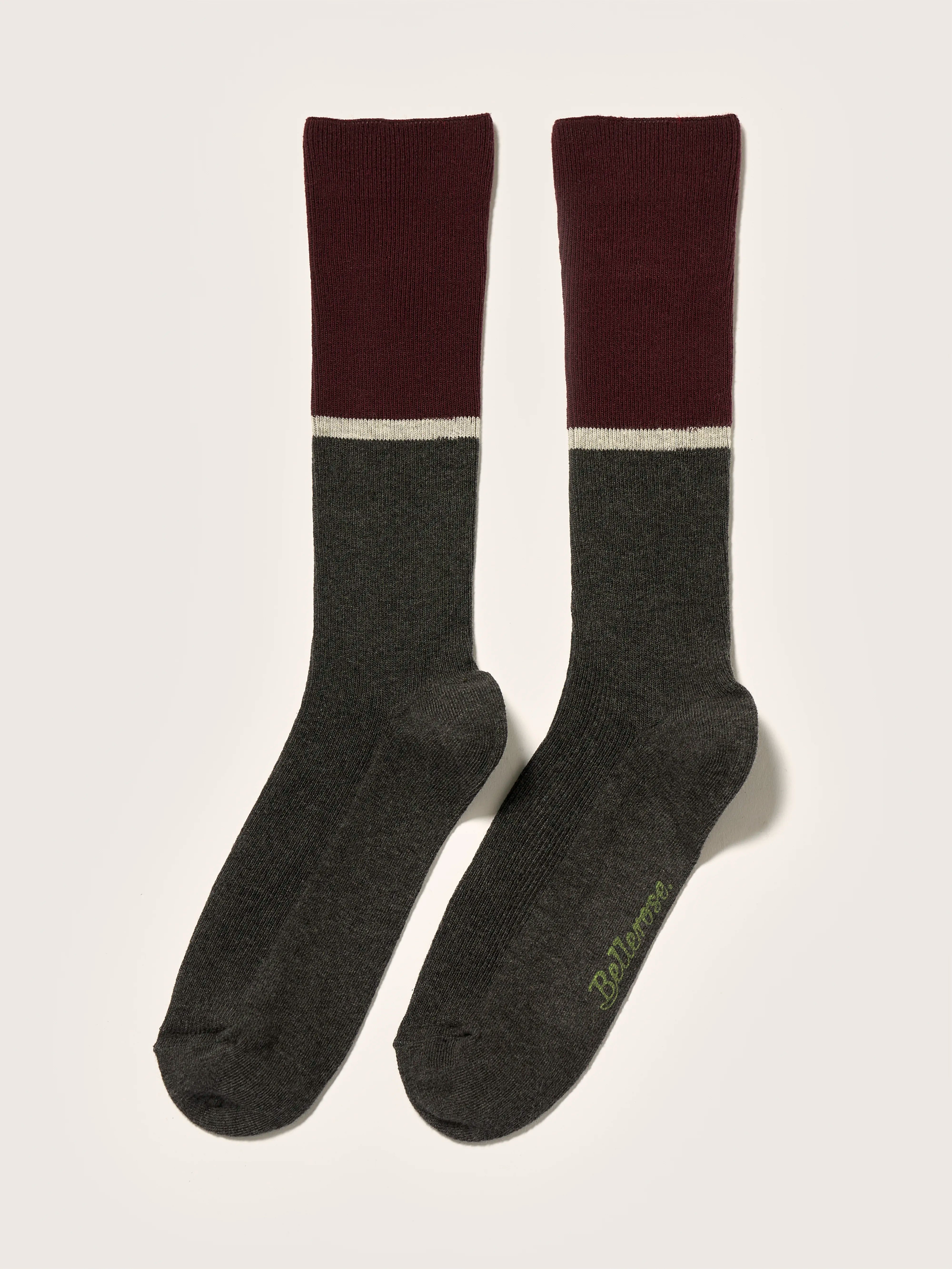 Boppi Knee-high Socks - Dark grey / Lychee For Boys | Bellerose