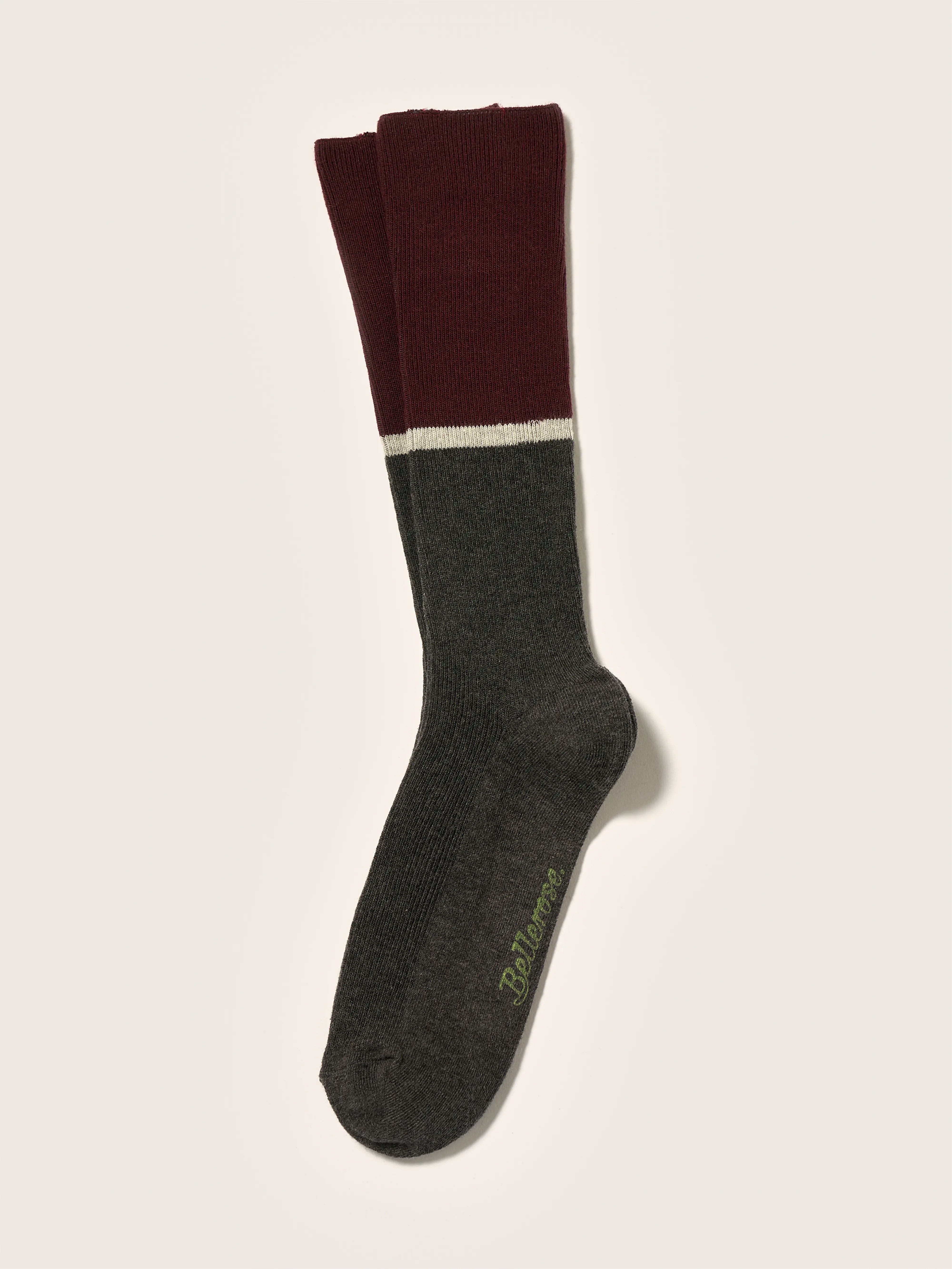 Chaussettes Montantes Boppi - Dark grey / Lychee Pour Garçon | Bellerose