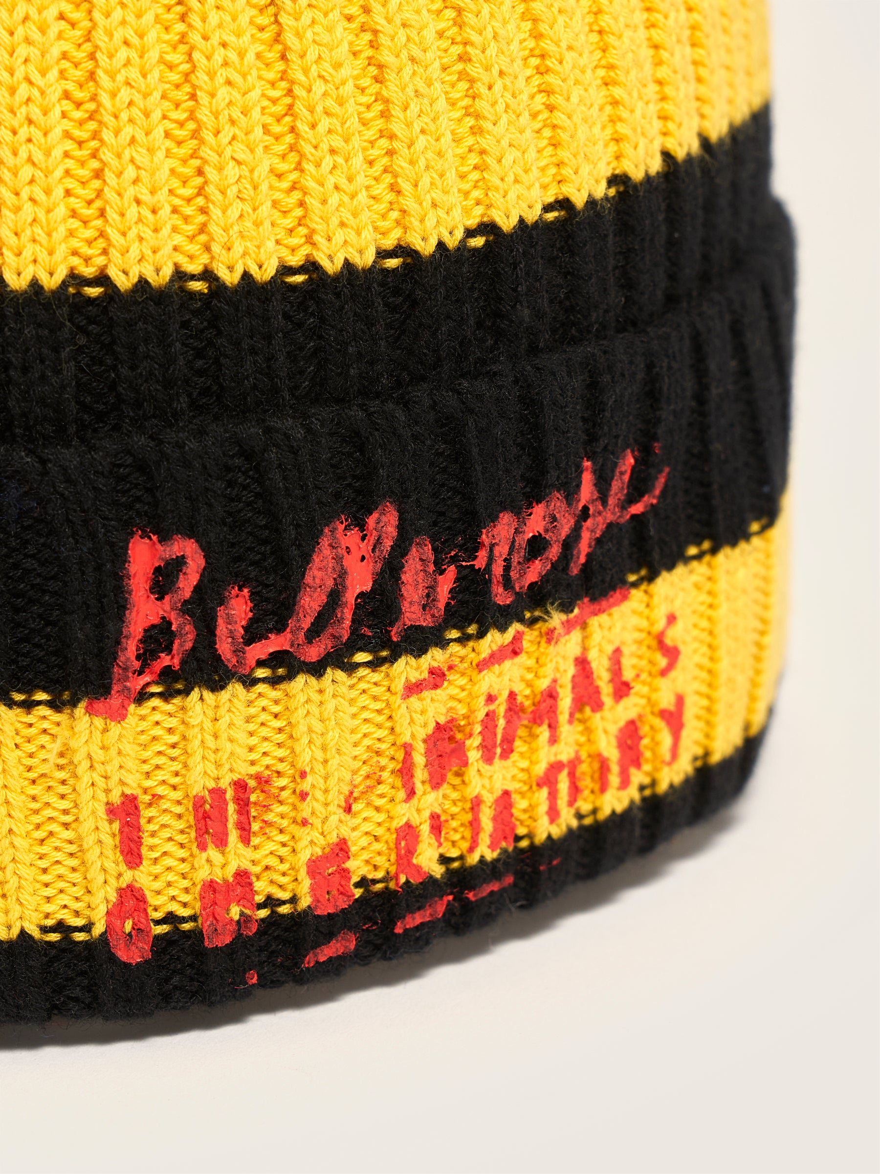 Gaur Striped Beanie - Girasole / Off black For Girls | Bellerose