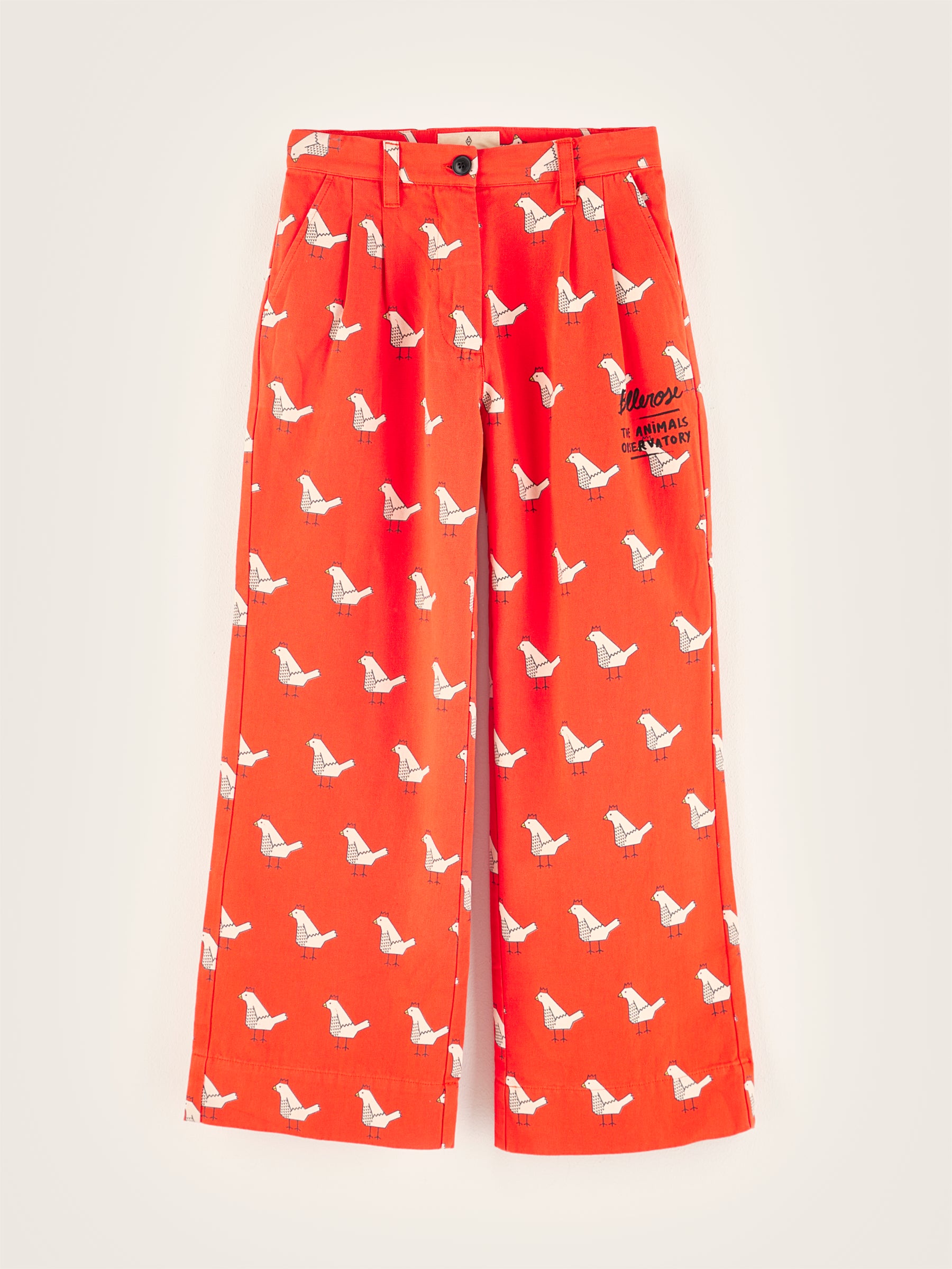 Poule Wide Pleated Trousers - Grenadine For Girls | Bellerose