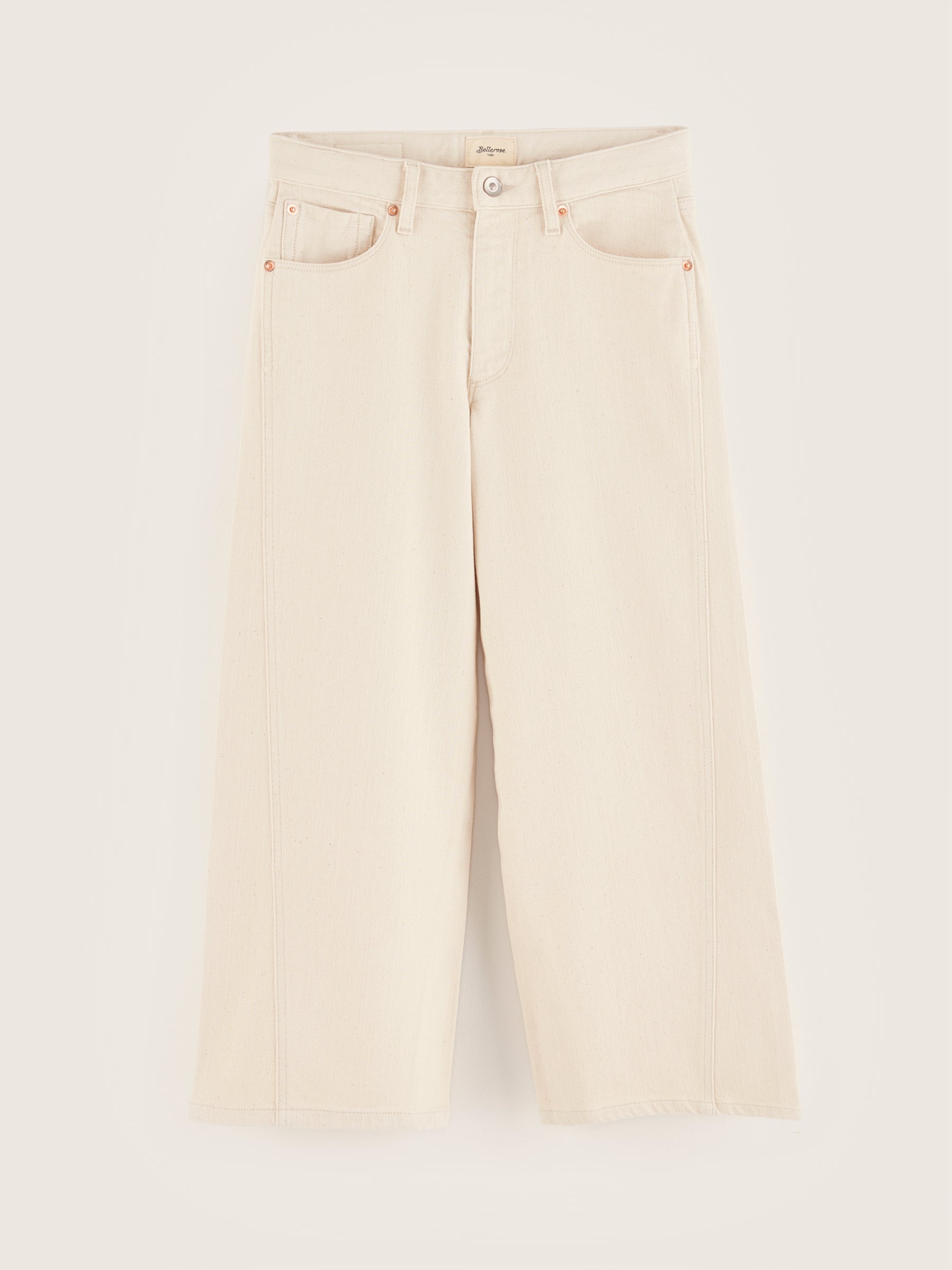 Wanda Flared Trousers - Ecru For Girls | Bellerose