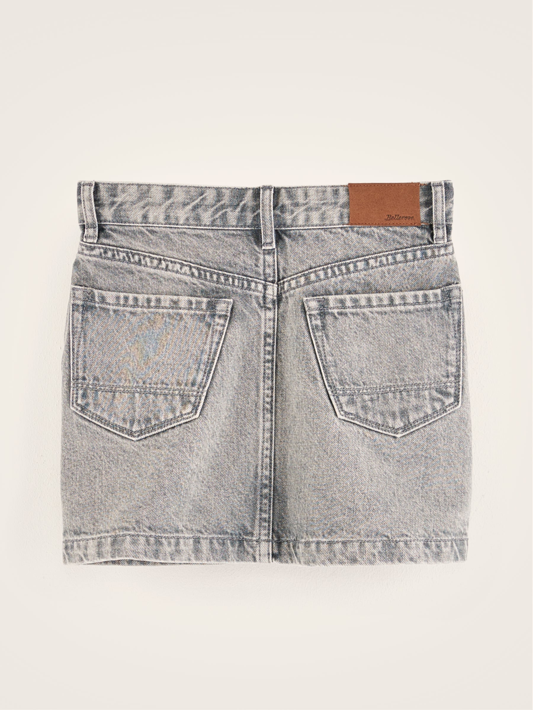 Wrapp Mini Skirt - Grey stone For Girls | Bellerose