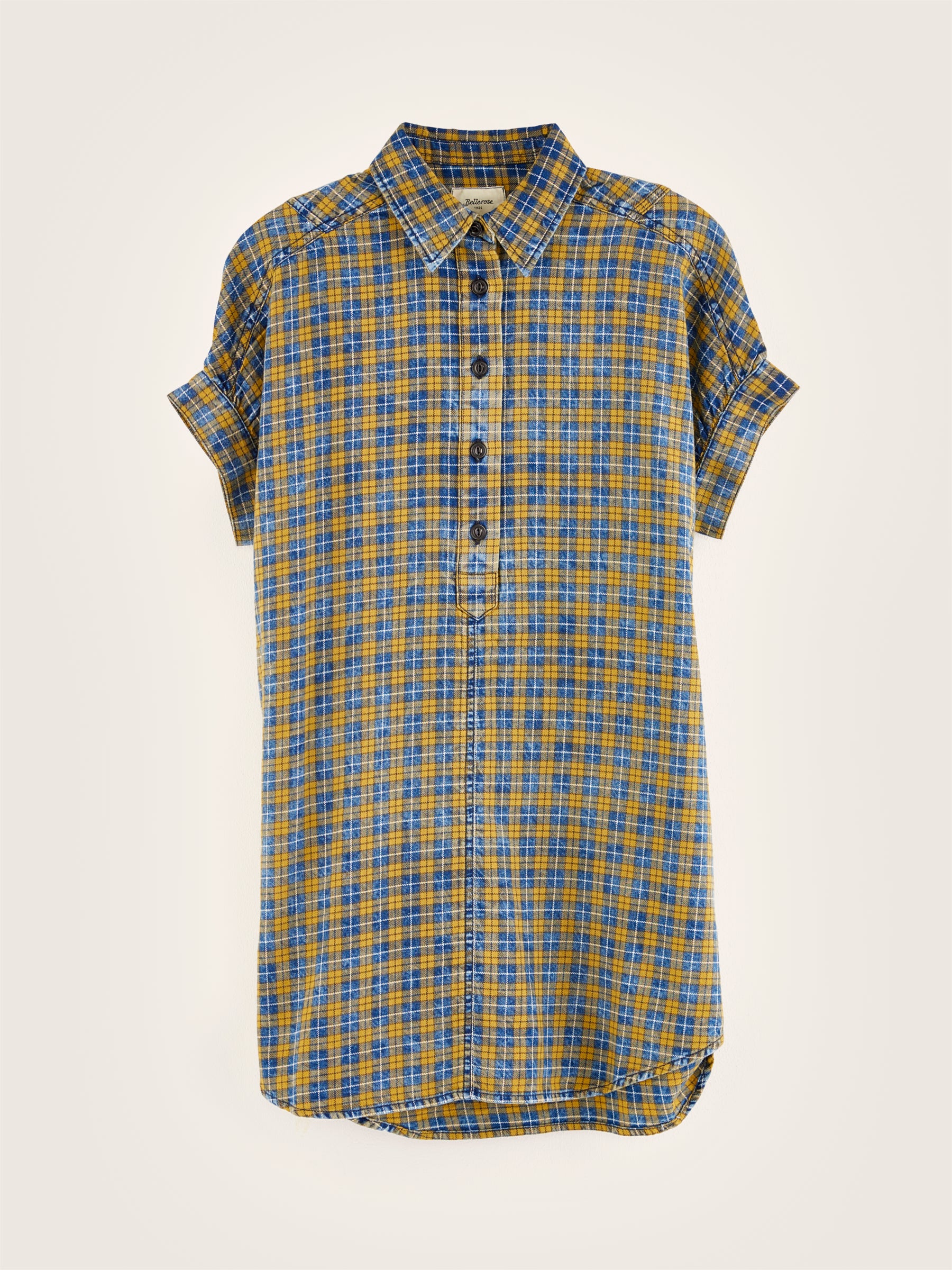 Wicked Shirt Dress - Cornflakes / Myosotis For Girls | Bellerose