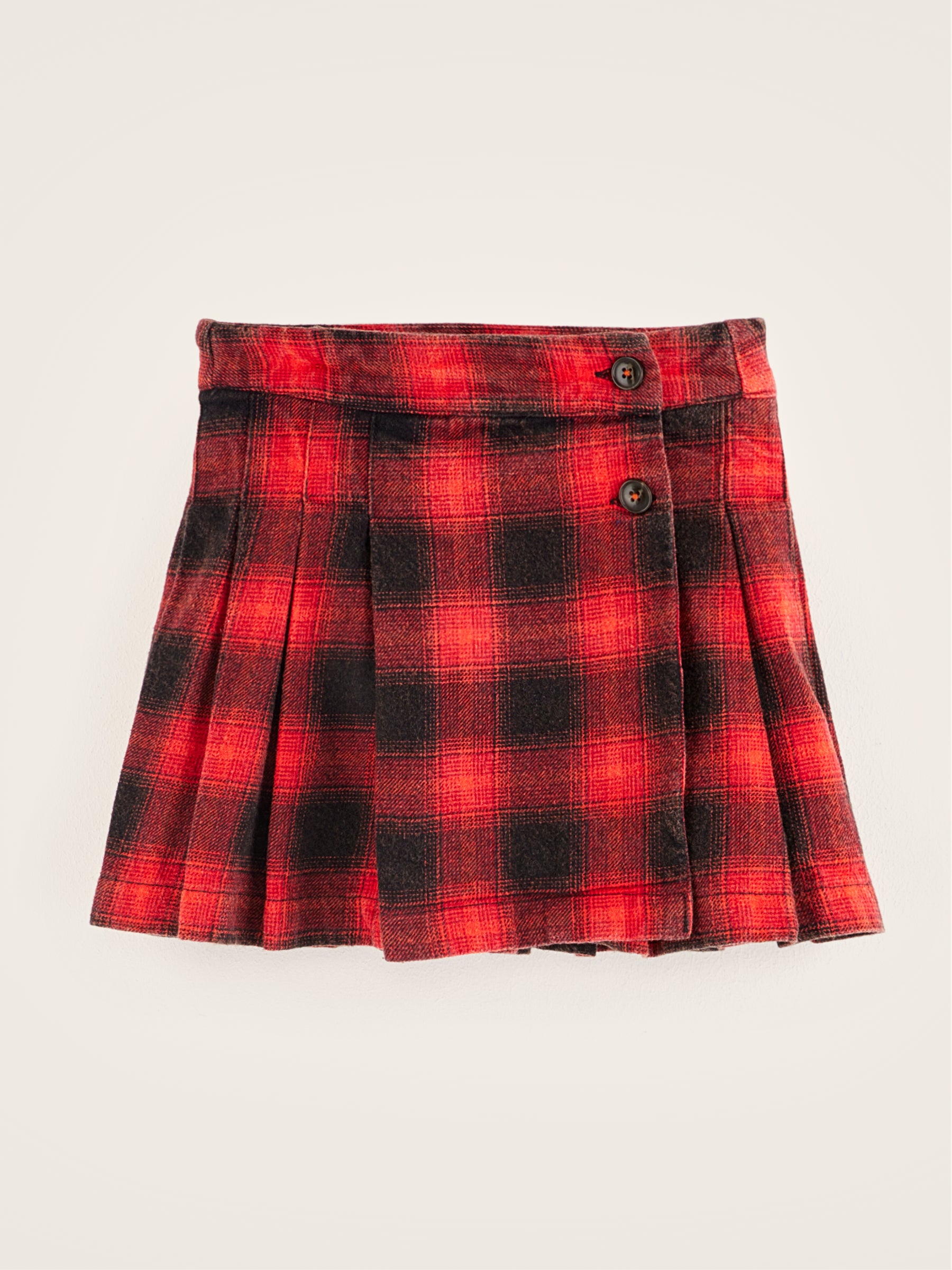 Walis Mini Skirt - Black / Red For Girls | Bellerose