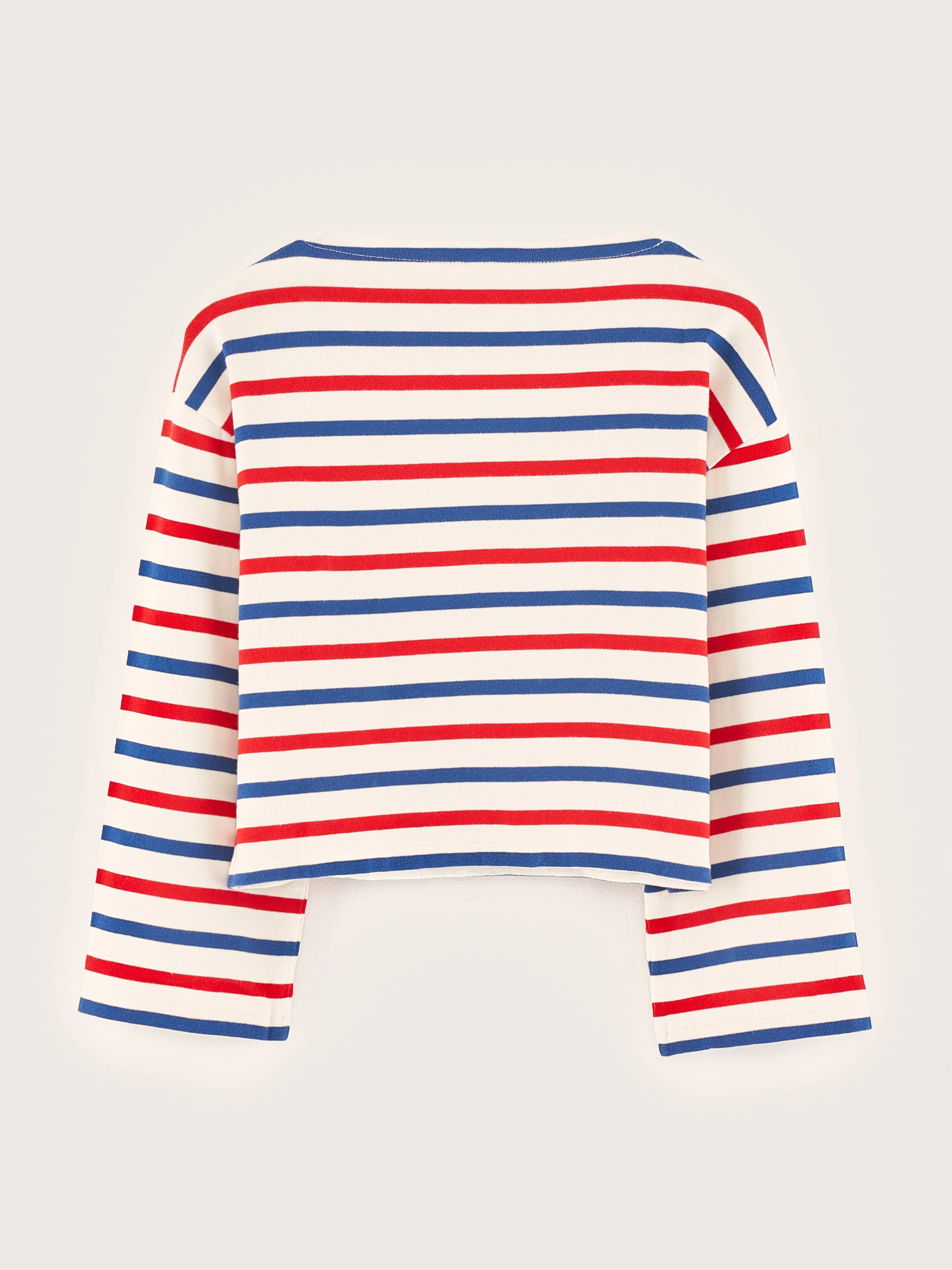 T-shirt À Manches Longues Fazed - Antique white / Red / Worker Pour Fille | Bellerose