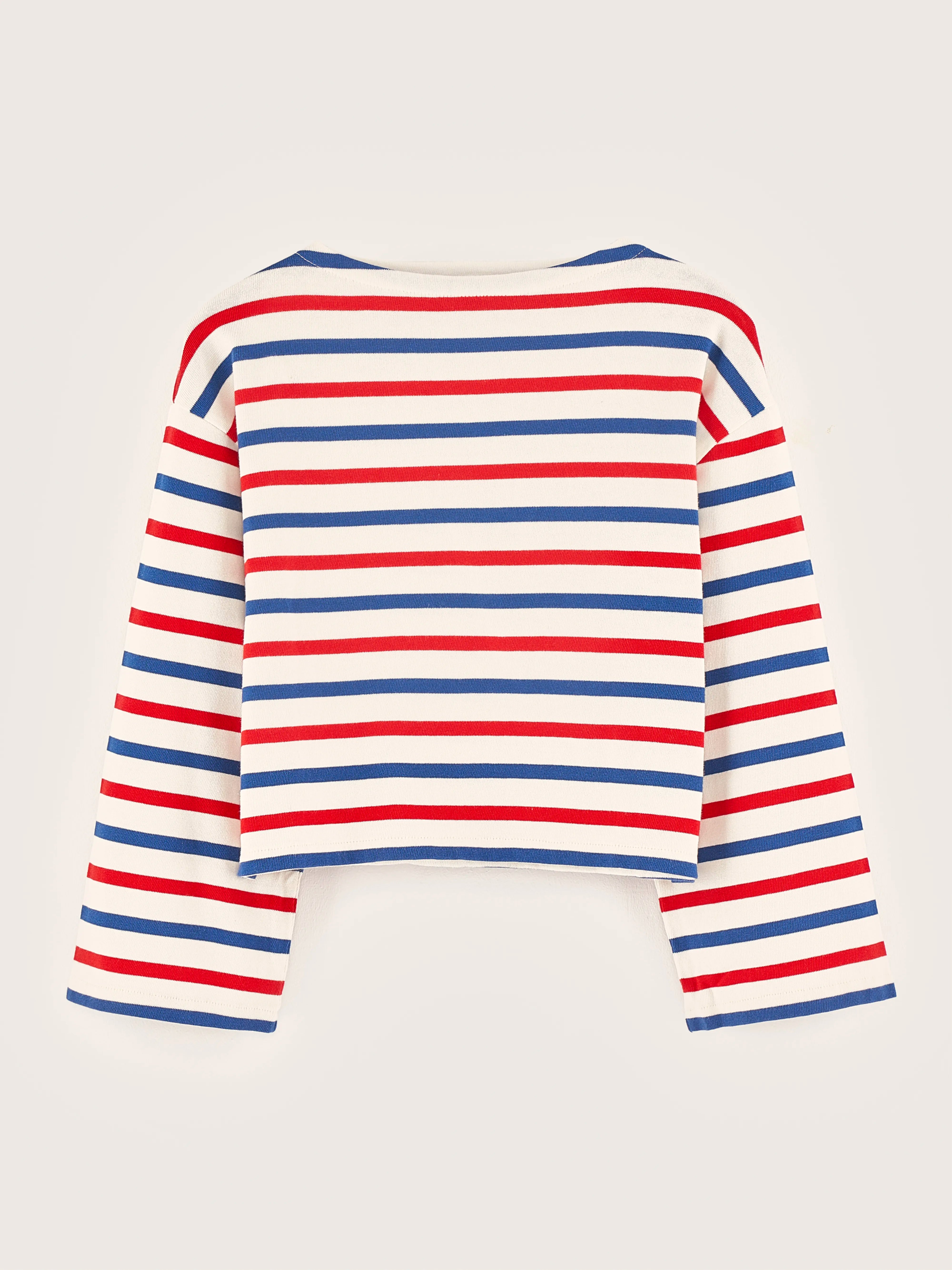 T-shirt À Manches Longues Fazed - Antique white / Red / Worker Pour Fille | Bellerose