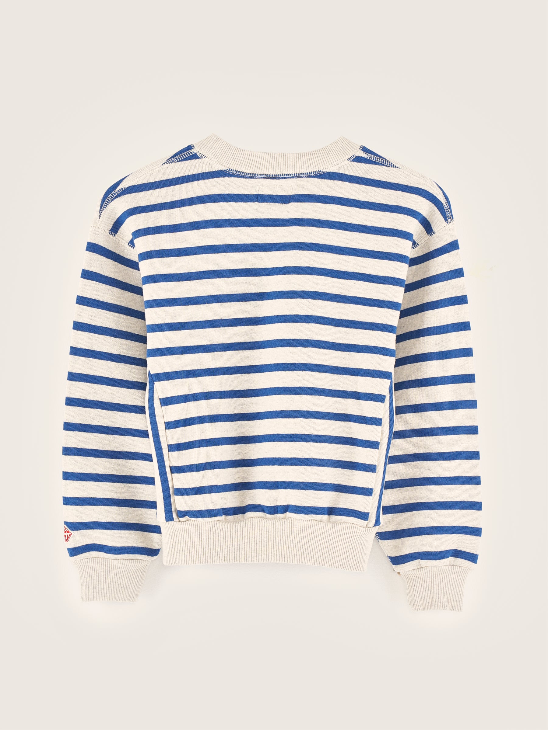 Fadoly Round-neck Sweatshirt - Ice / Worker For Girls | Bellerose