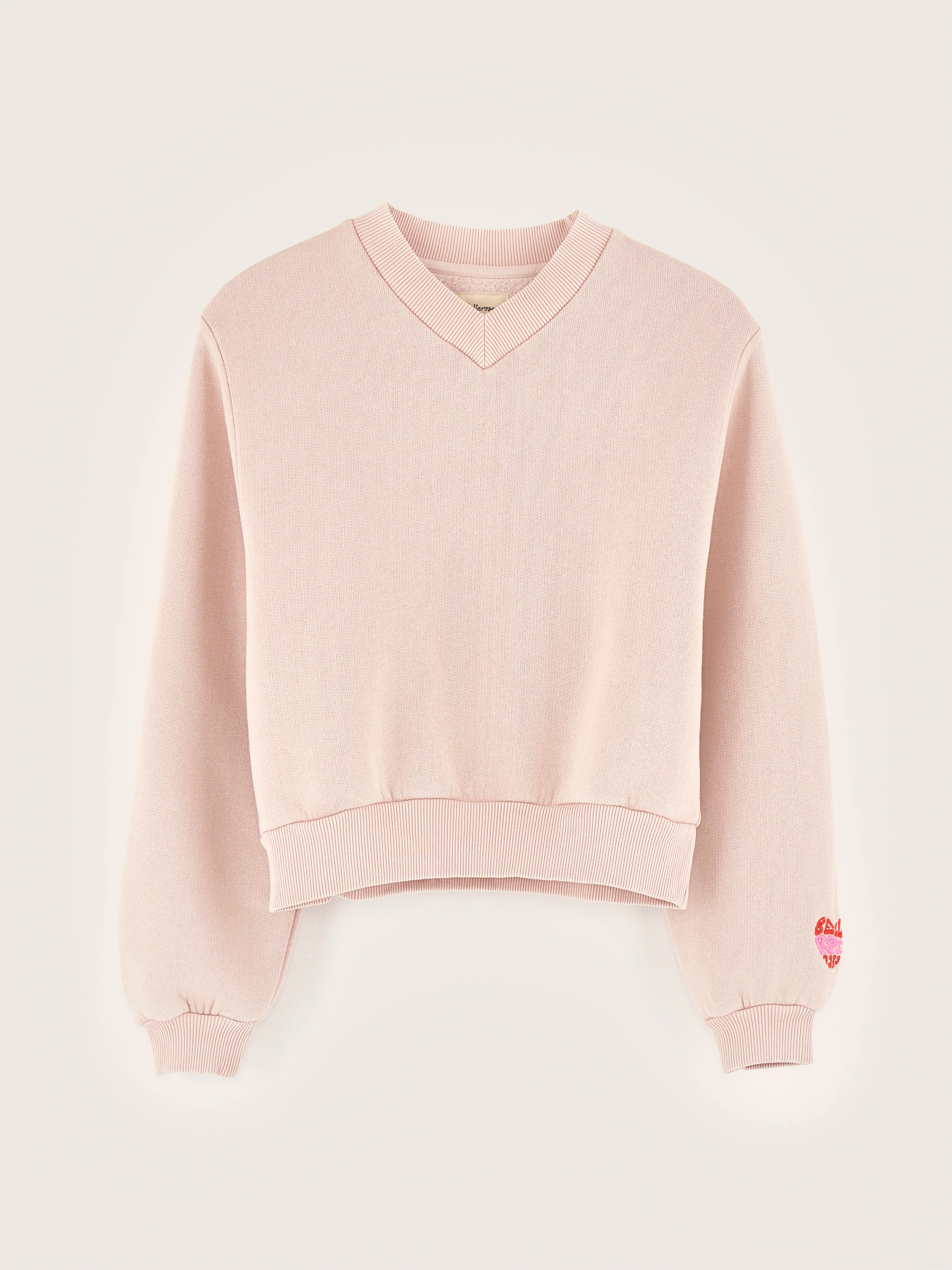 Sweatshirt Col En V Febie - Misty Pour Fille | Bellerose