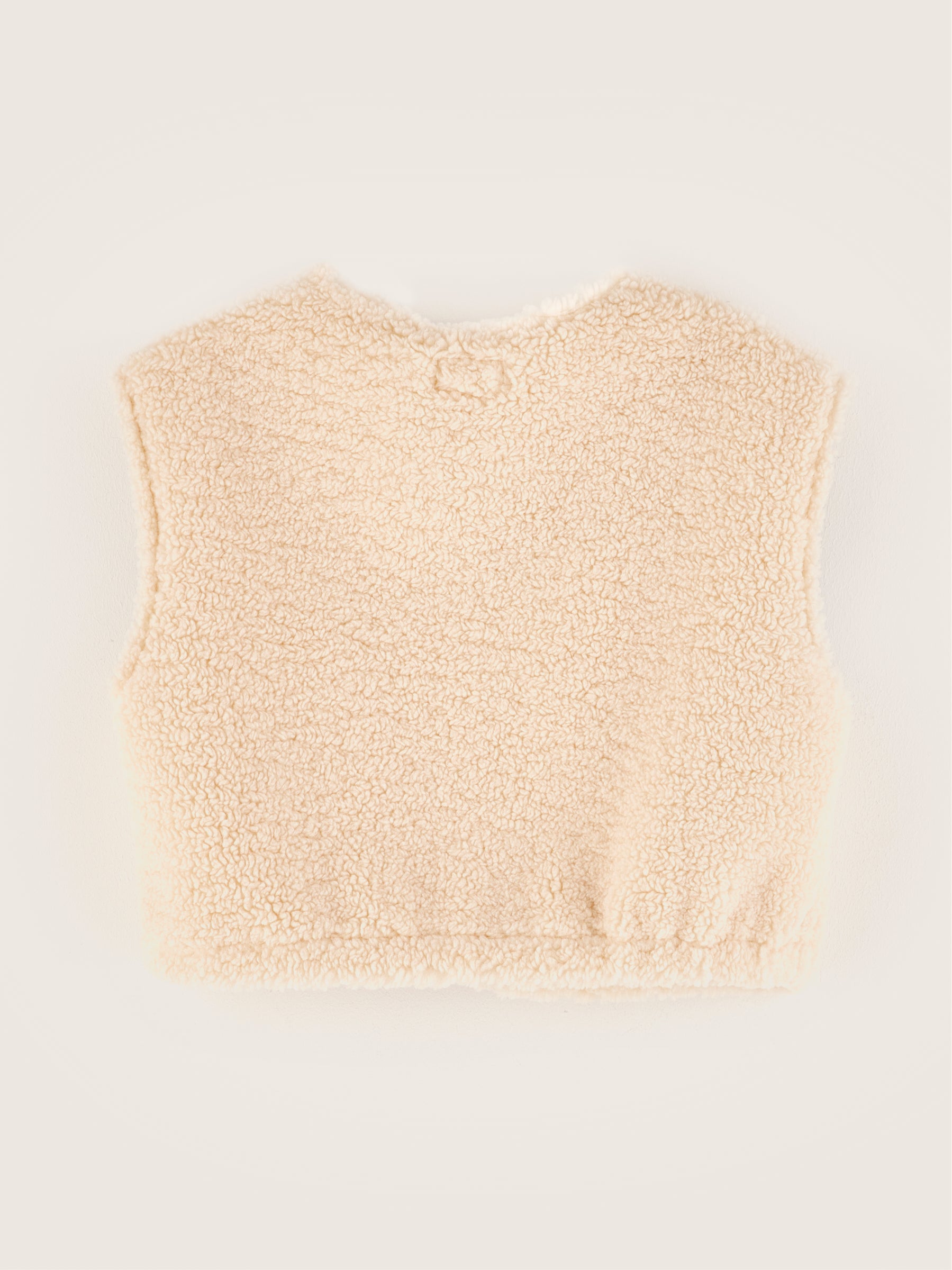 Jess Sleeveless Sweatshirt - Ecru For Girls | Bellerose