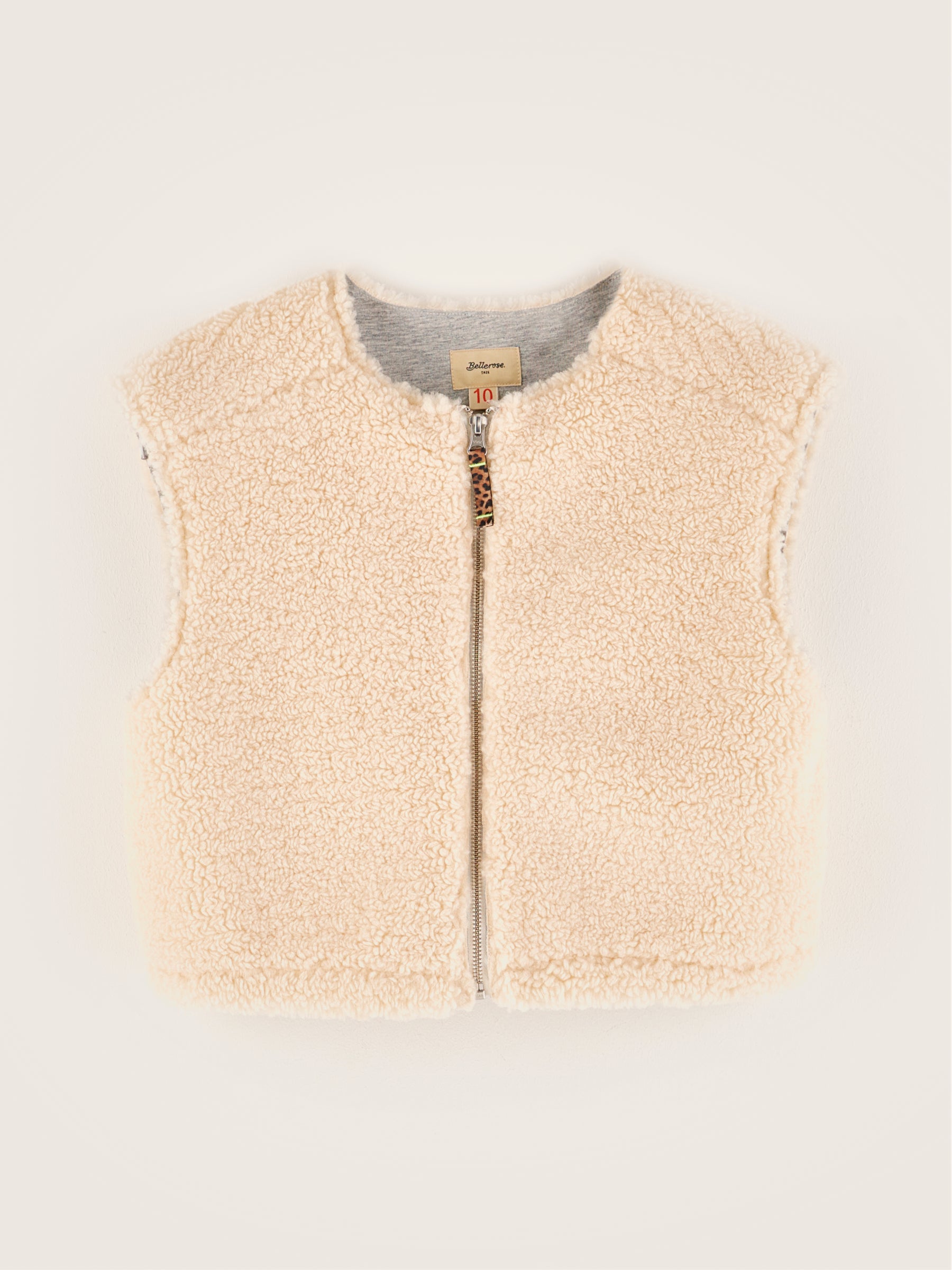 Jess Sleeveless Sweatshirt - Ecru For Girls | Bellerose