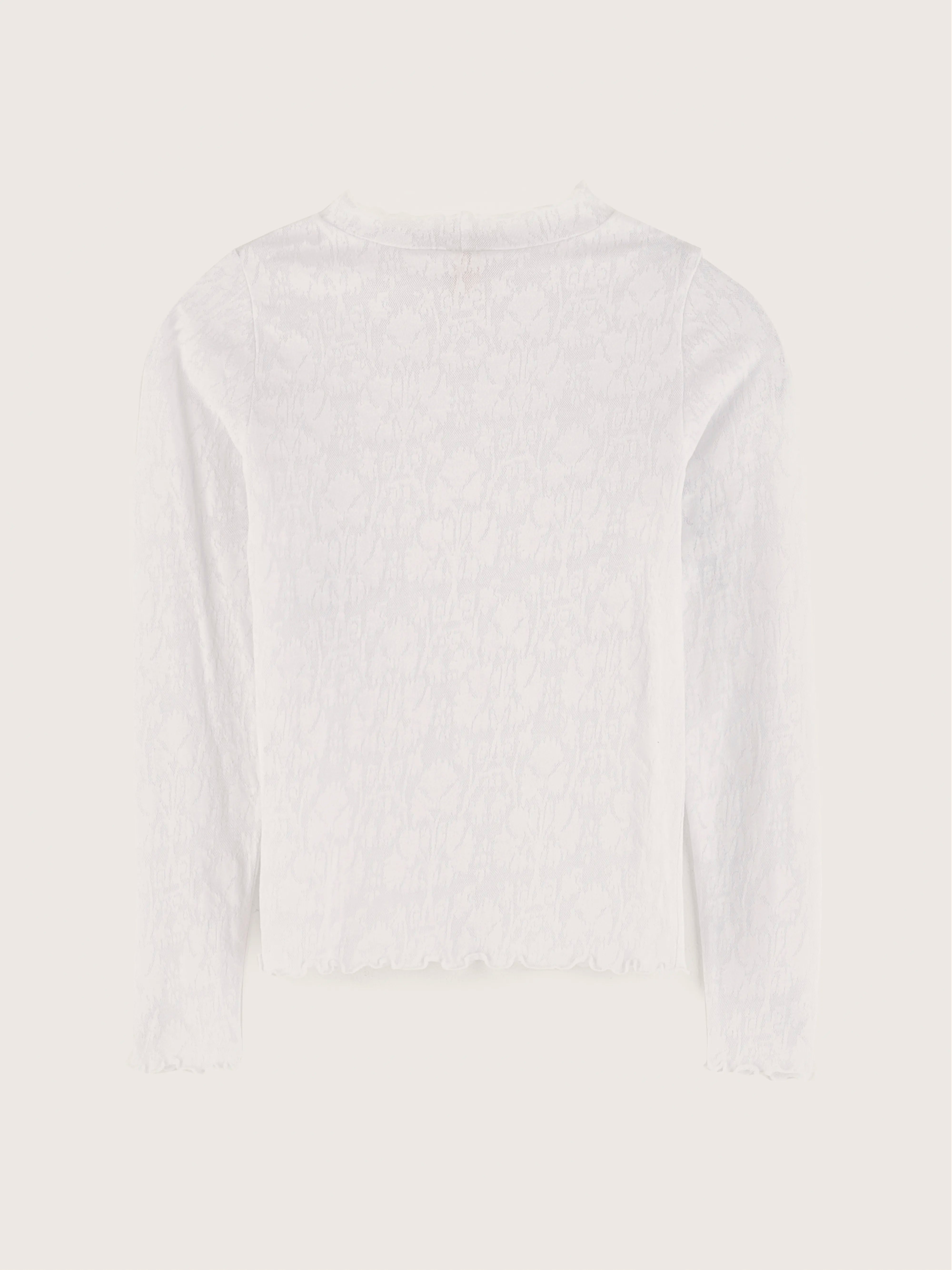 T-shirt À Manches Longues Velfies - White Pour Fille | Bellerose