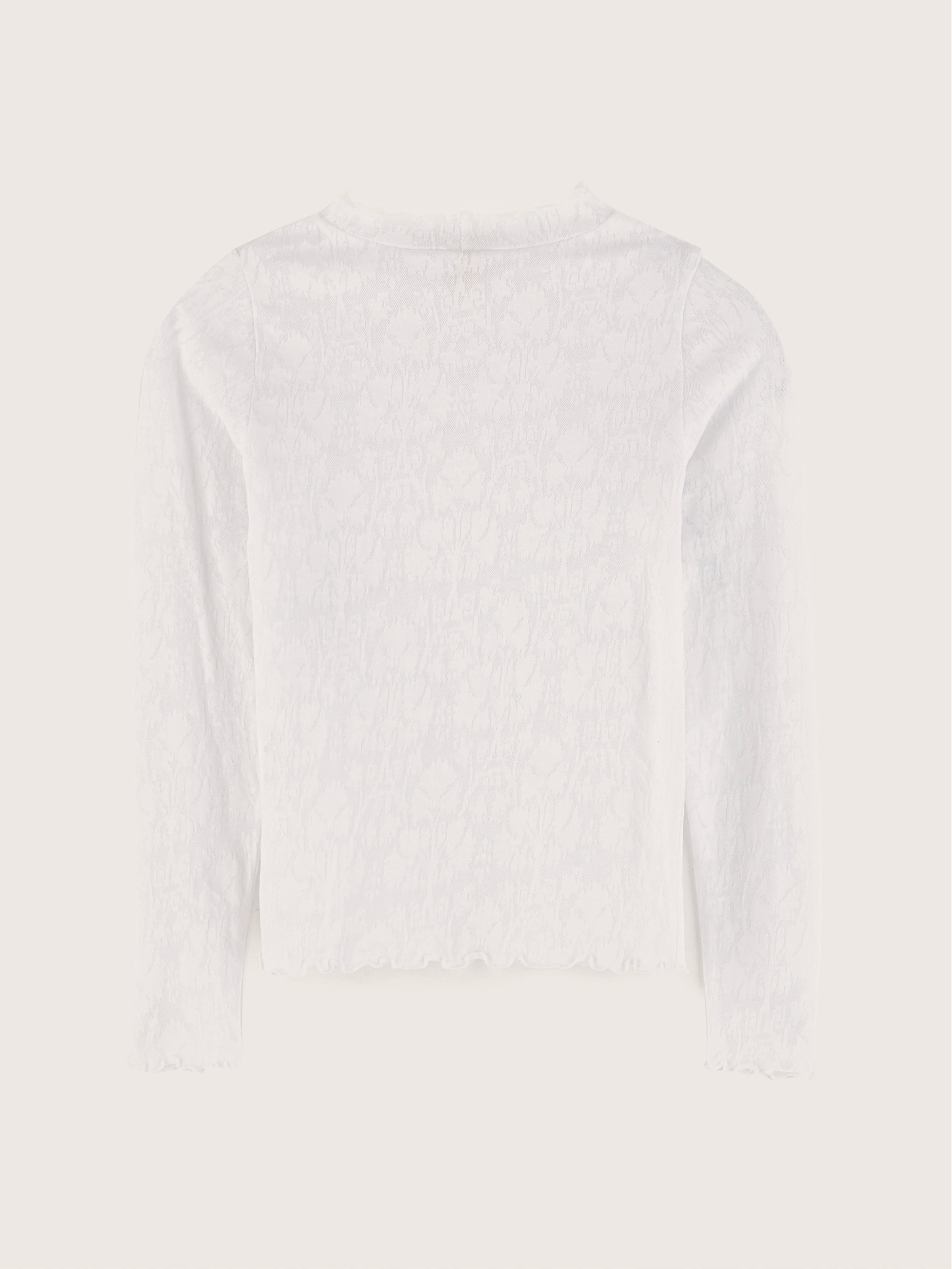 T-shirt À Manches Longues Velfies - White Pour Fille | Bellerose