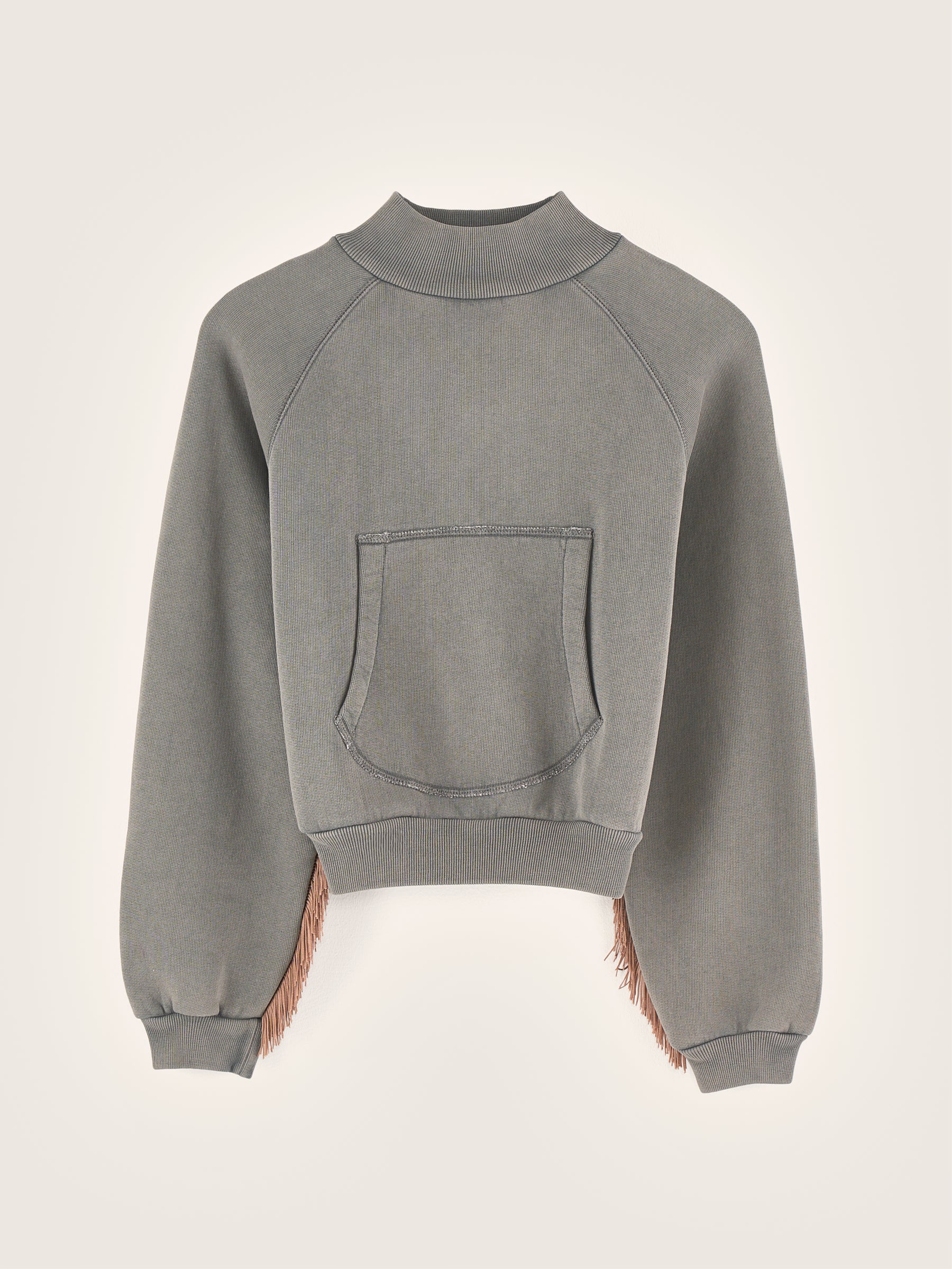 Flores Relaxed Sweatshirt - Black sand For Girls | Bellerose