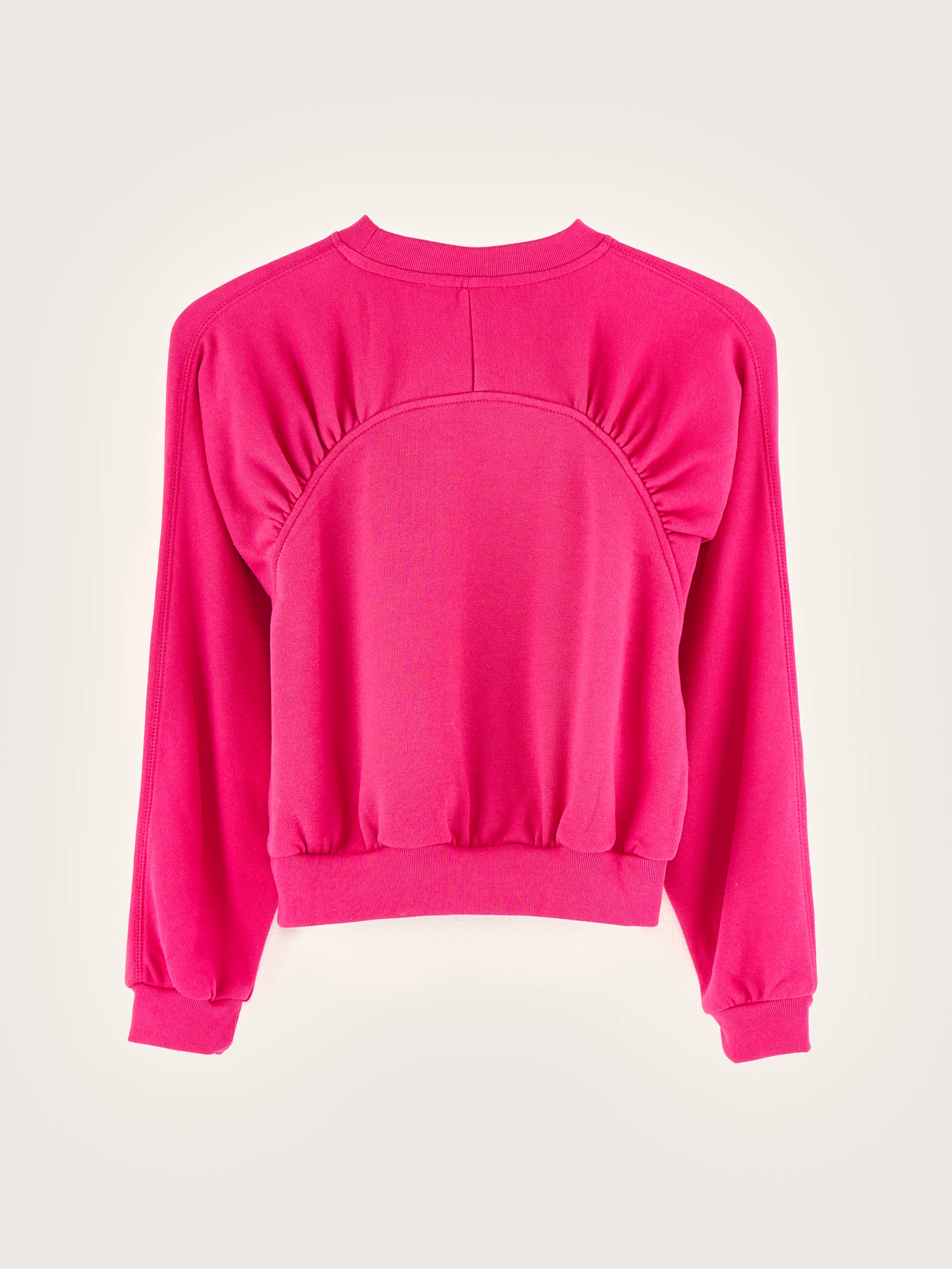 Sweatshirt Col Rond Floris - Fushia Pour Fille | Bellerose