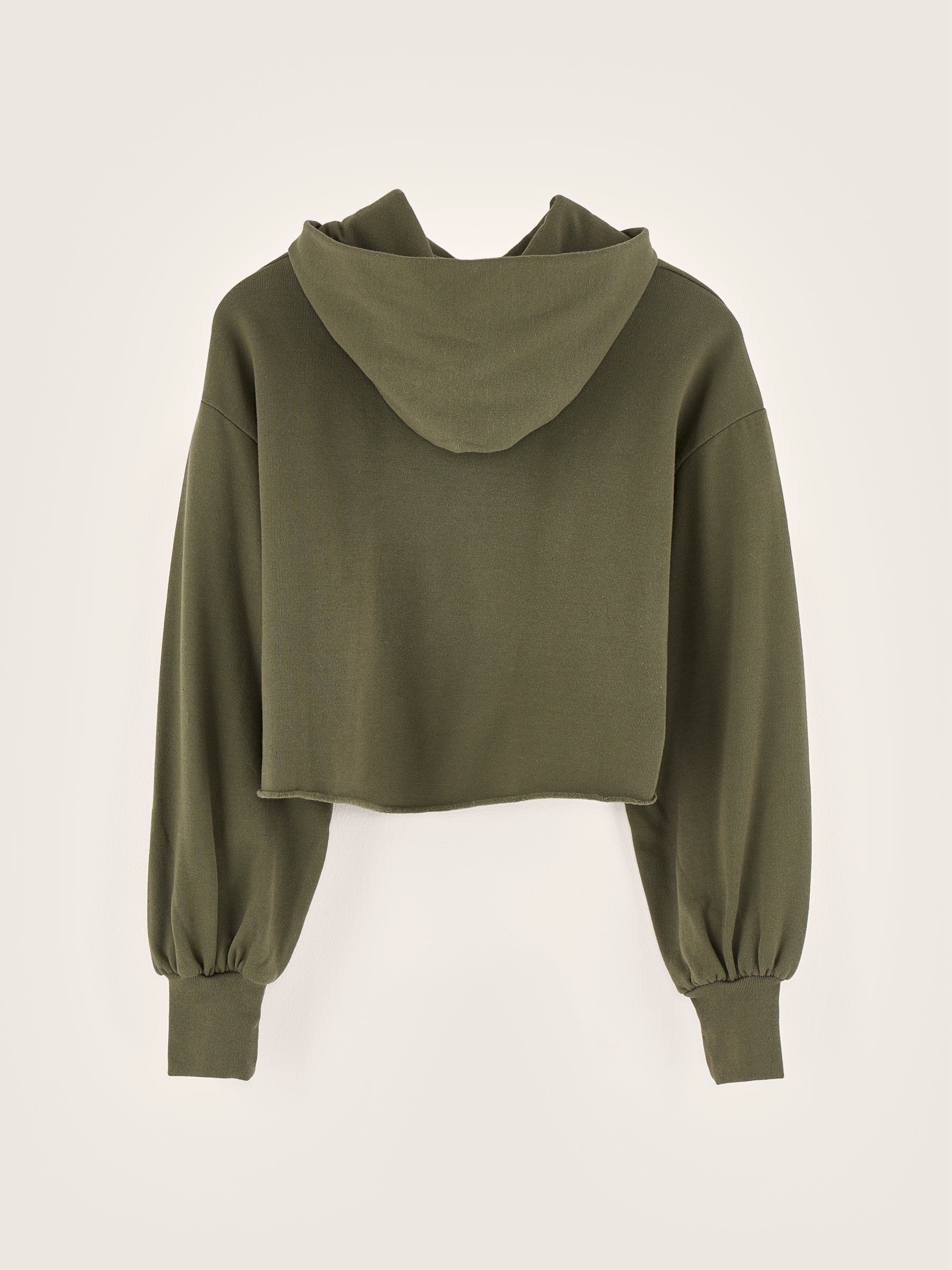 Felico Cropped Hoodie - Moss For Girls | Bellerose