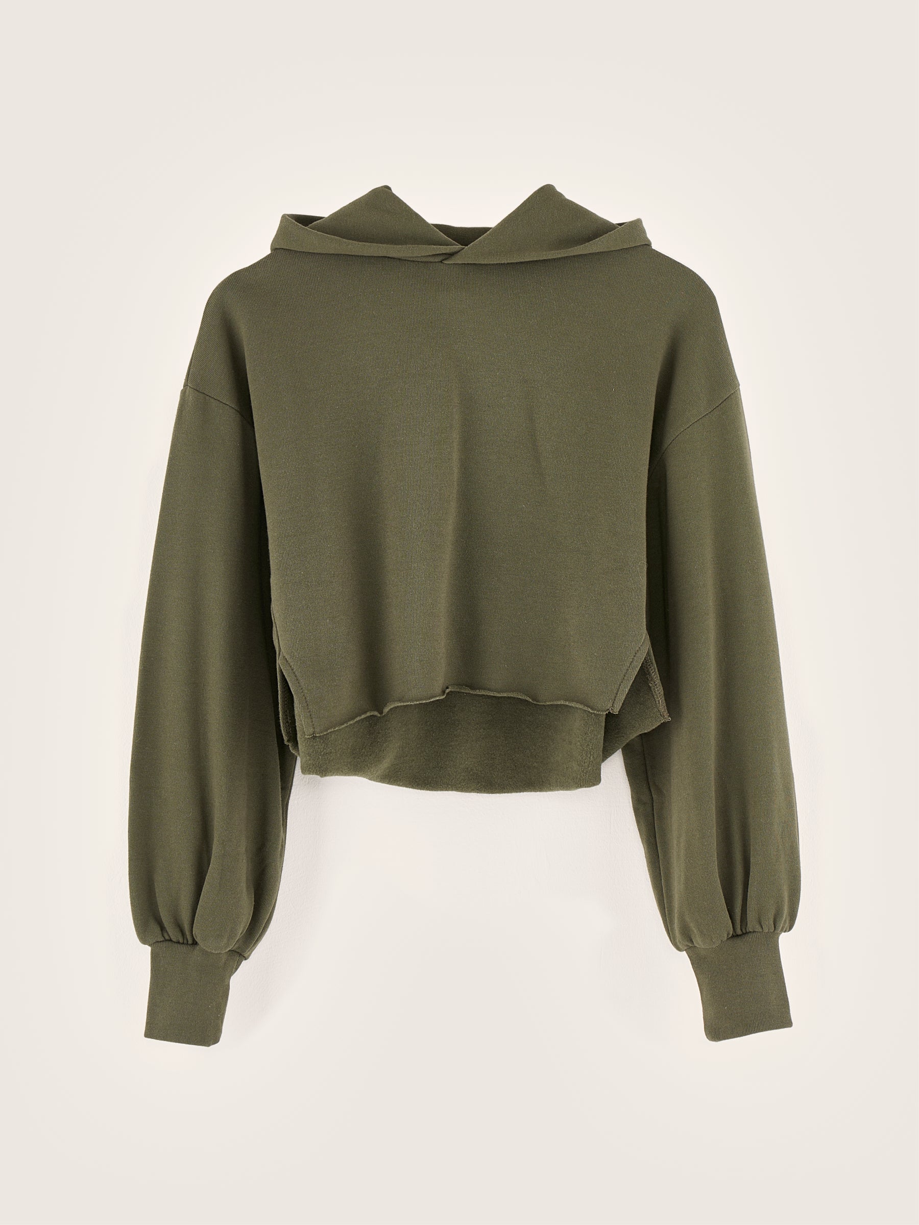 Felico cropped hoodie (242 / G / MOSS)